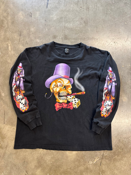Vintage Skull Biker Sturgis long sleeve size XXL shirt