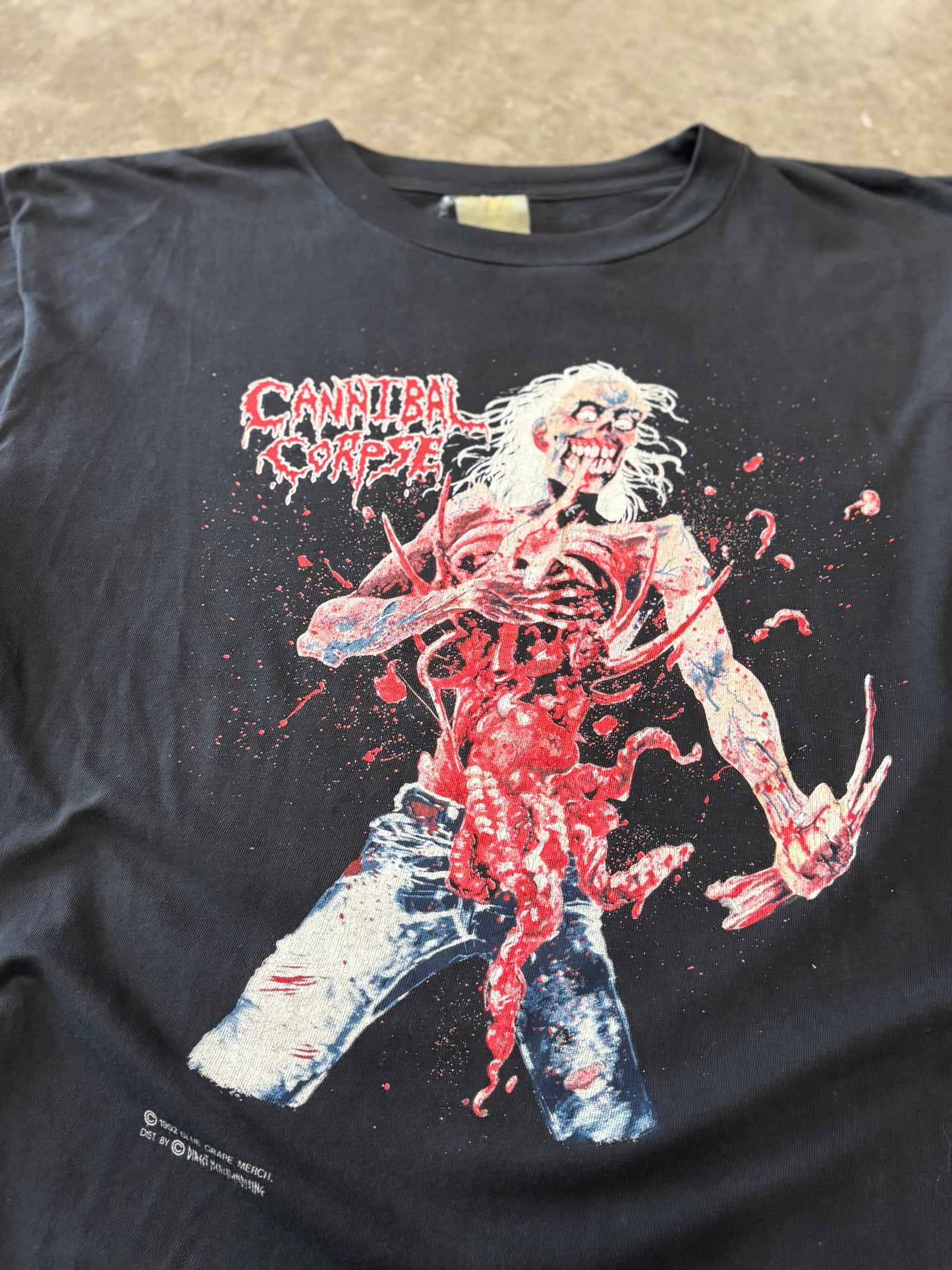 Vintage Cannibal Corpse Eaten Back to life 1992 shirt size XL