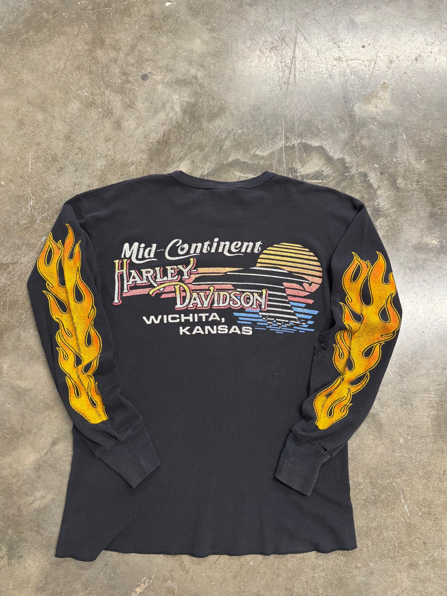 Vintage Harley Davidson thermal shield long sleeve size xl