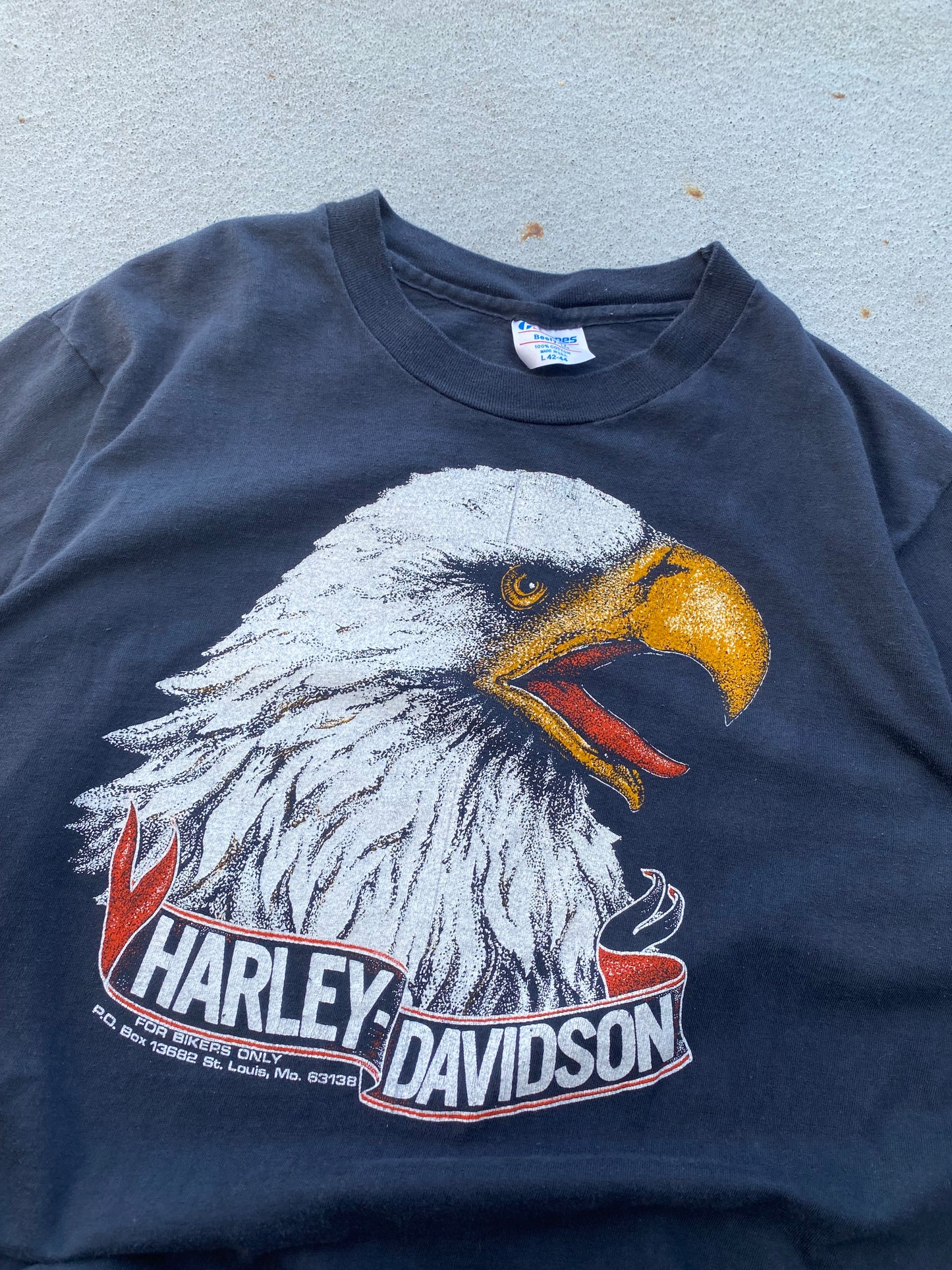 Vintage 80’s Harley Davidson Eagle shirt Size Large