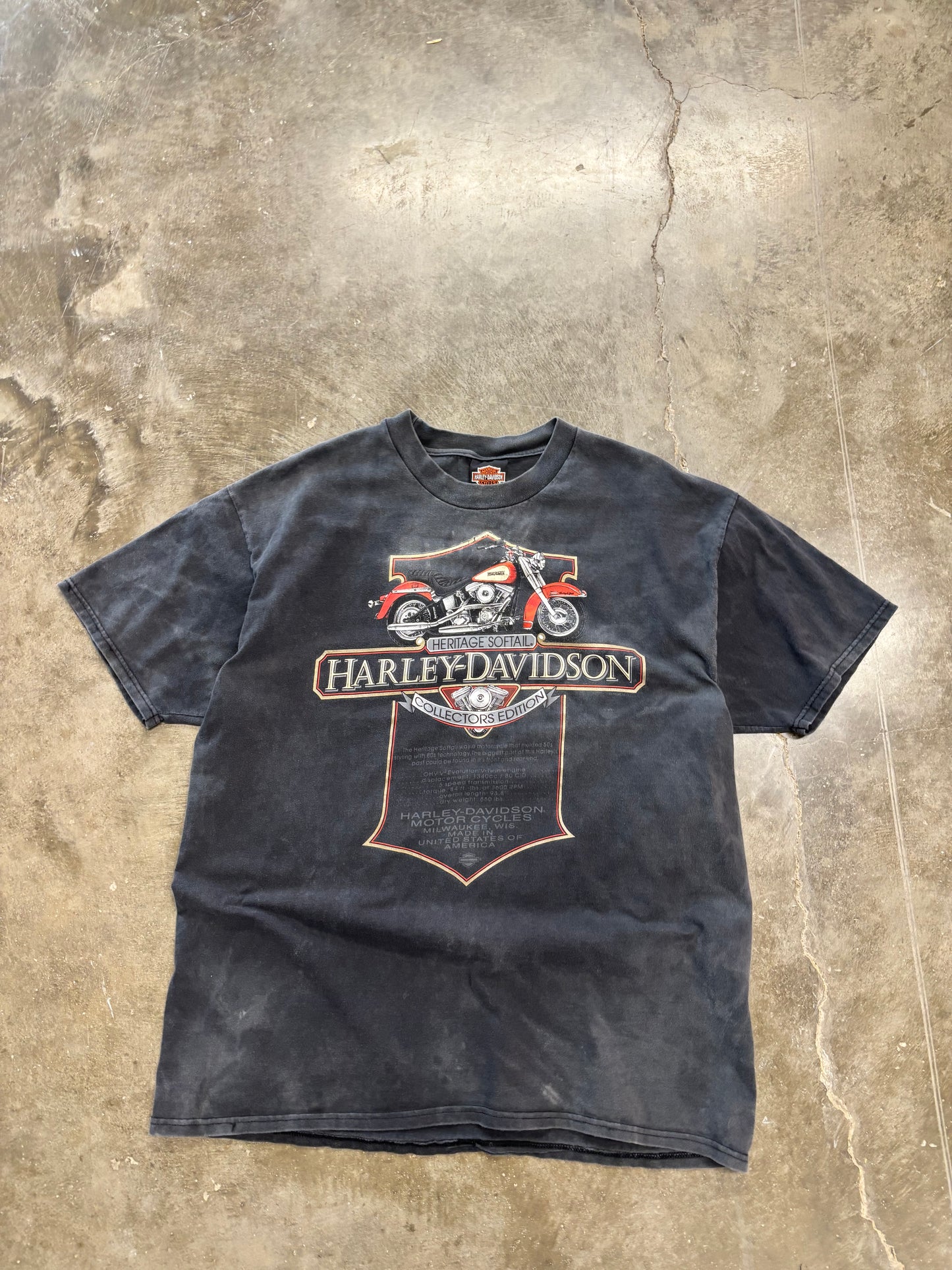 Vintage Harley Davidson Faded Out Softaul shirt size xl