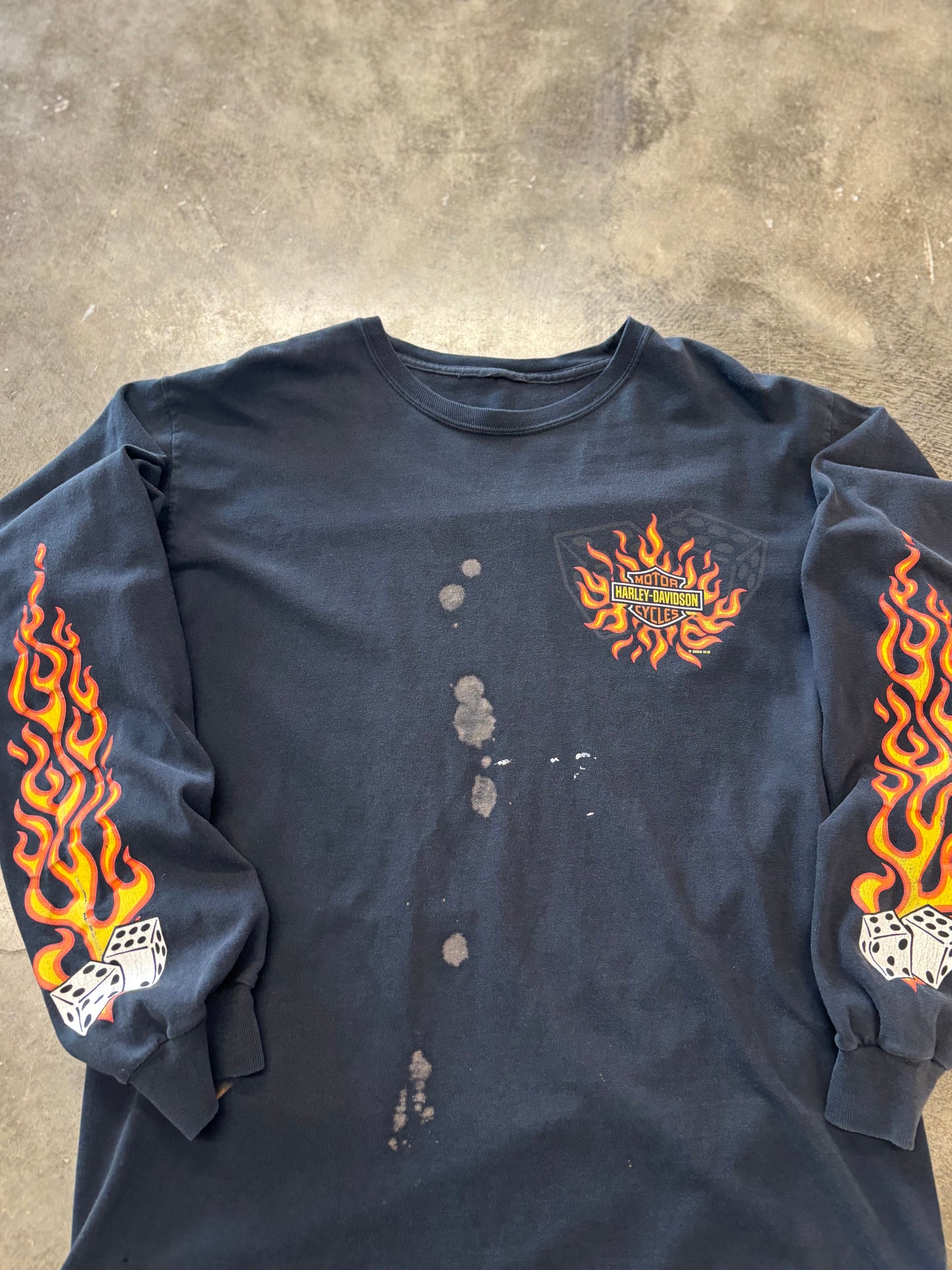 Vintage Harley Davidson Dice long sleeve size medium