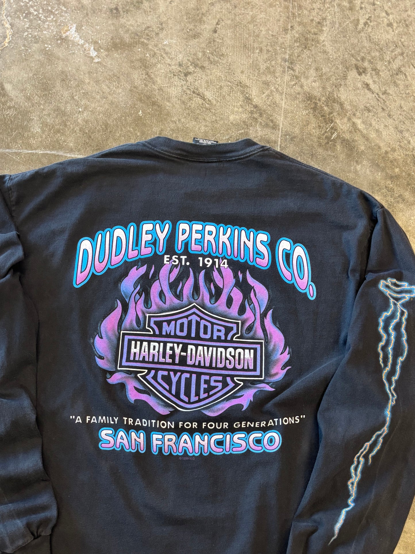 Vintage Harley Davidson Dudley Perkins make some noise long sleeve size xl