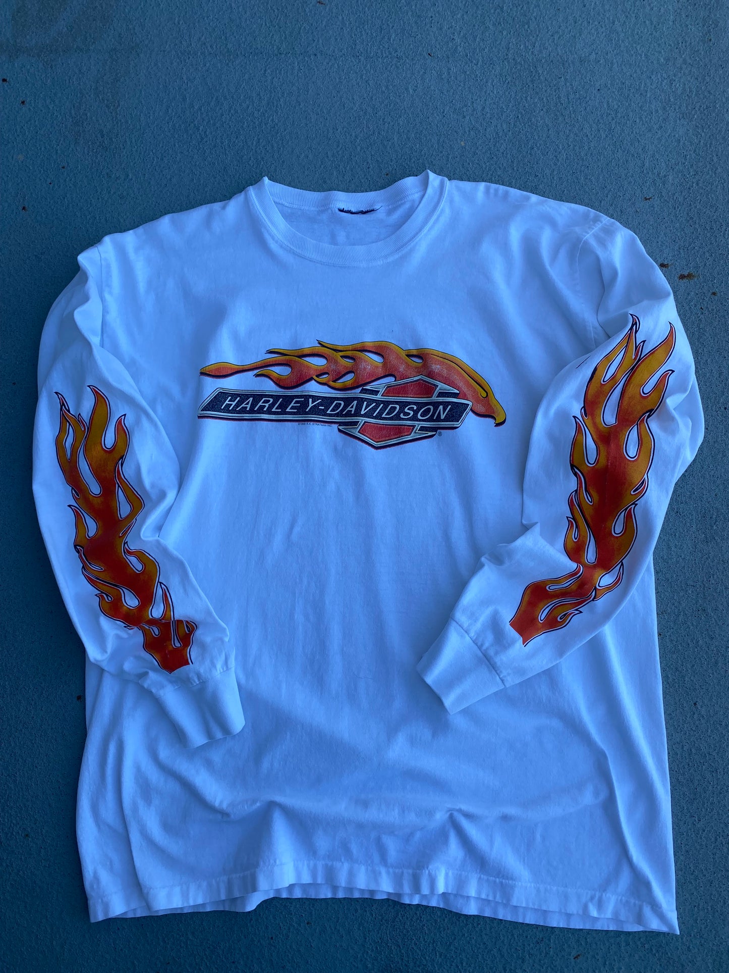 Vintage 90’s White Harley Long sleeve size XXL