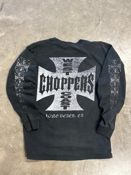 Vintage Faded out West Coast Choppers long sleeve size large