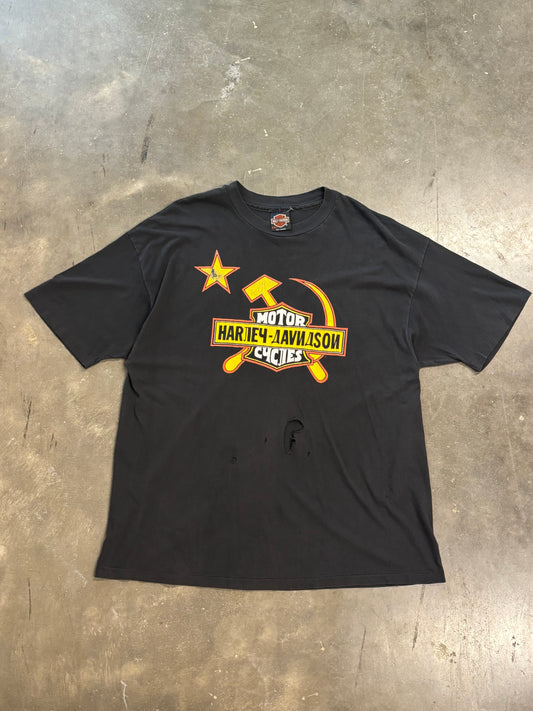 Vintage Harley Davidson Mother Russia shirt size xxl