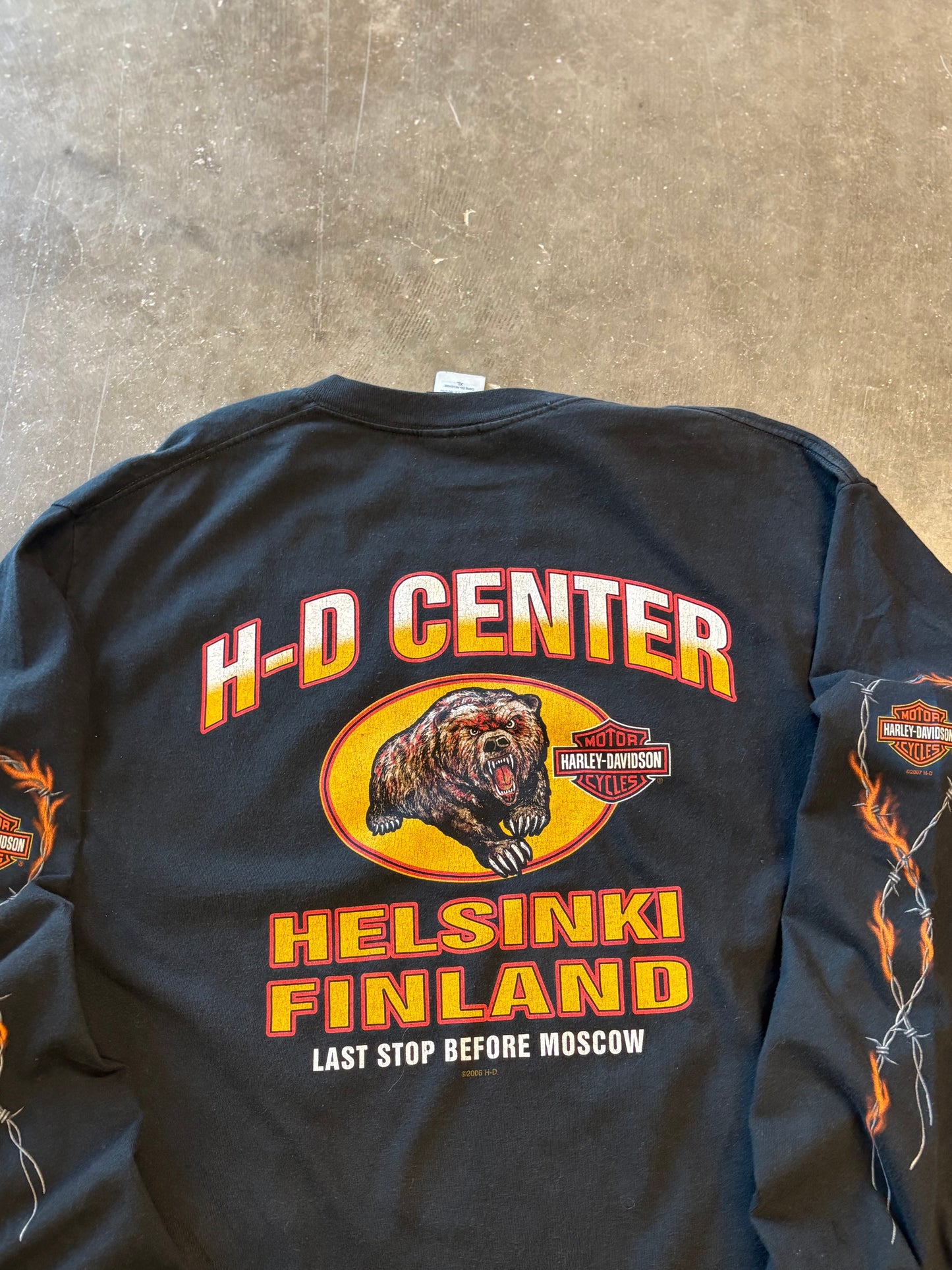 Harley Davidson Barbed Wire long sleeve size xl