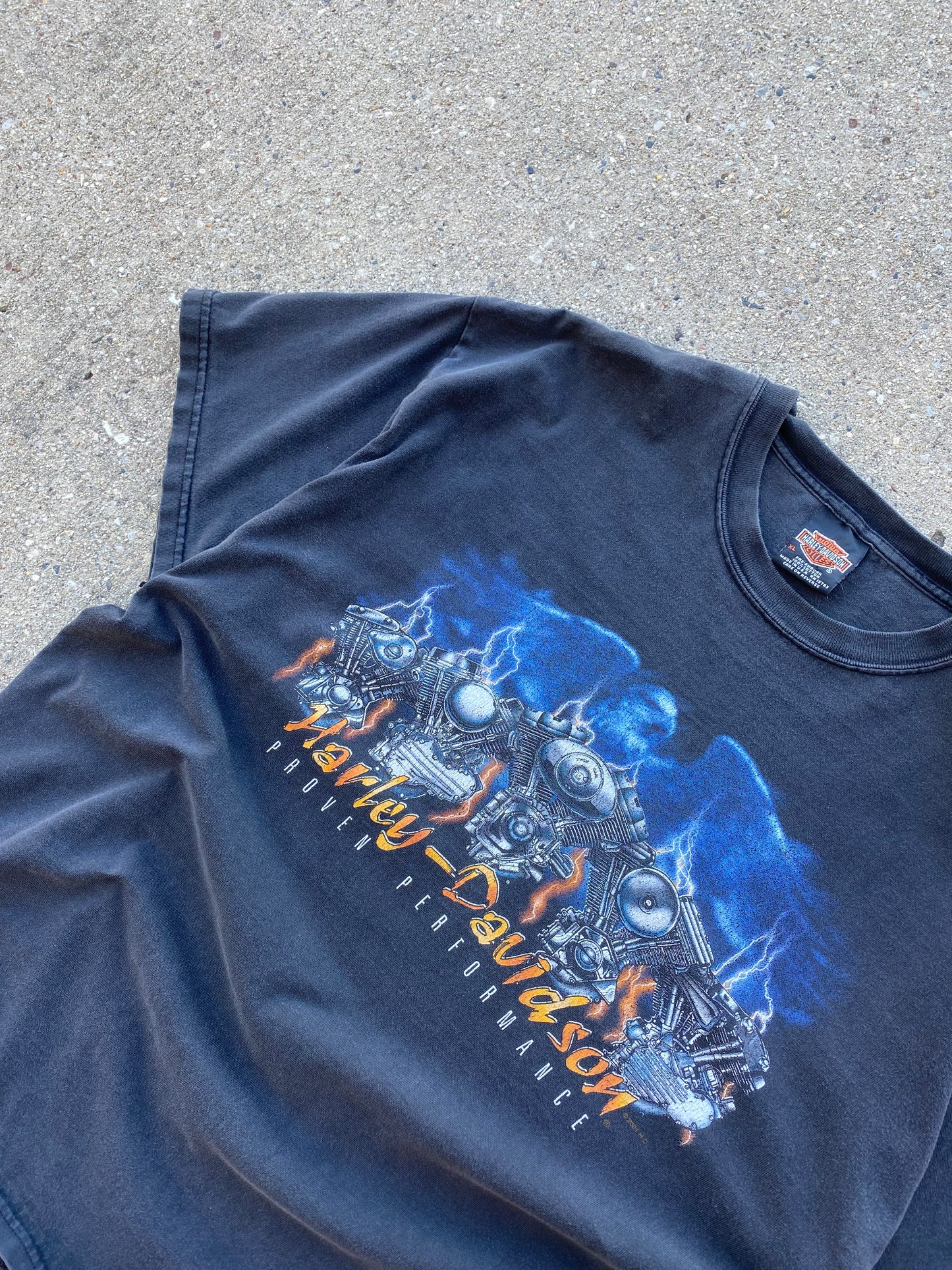 Vintage Harley Davidson flaming shovel head shirt size extra large