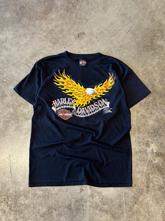 Vintage Harley Davidson Flaming Eagle shirt size xl