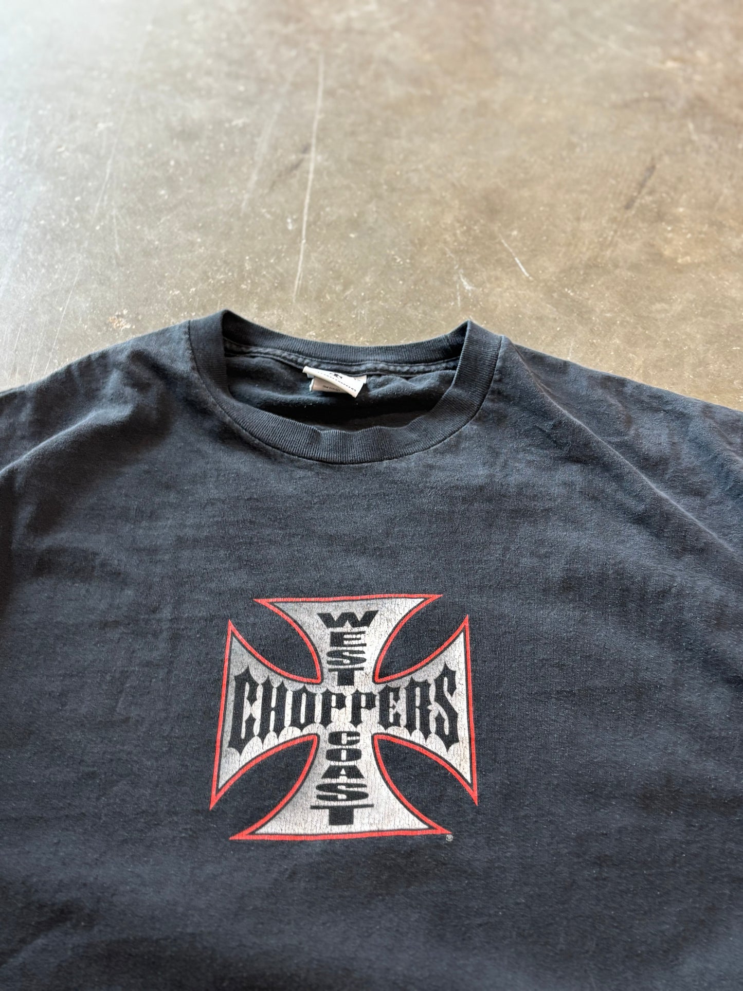 Vintage West Coast choppers iron cross shirt size 2XL