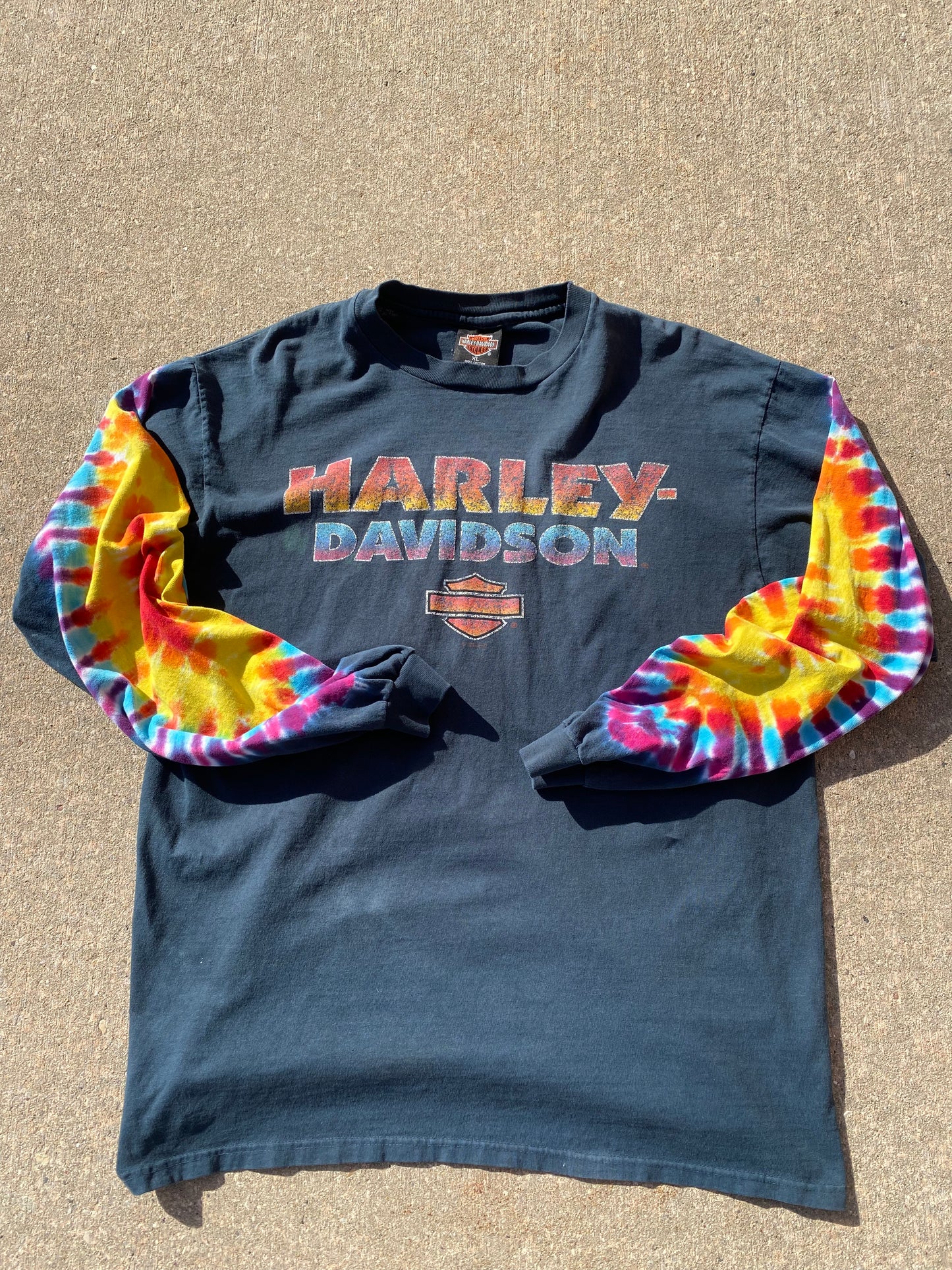 Vintage Harley Davidson Rainbow long sleeve Size XL