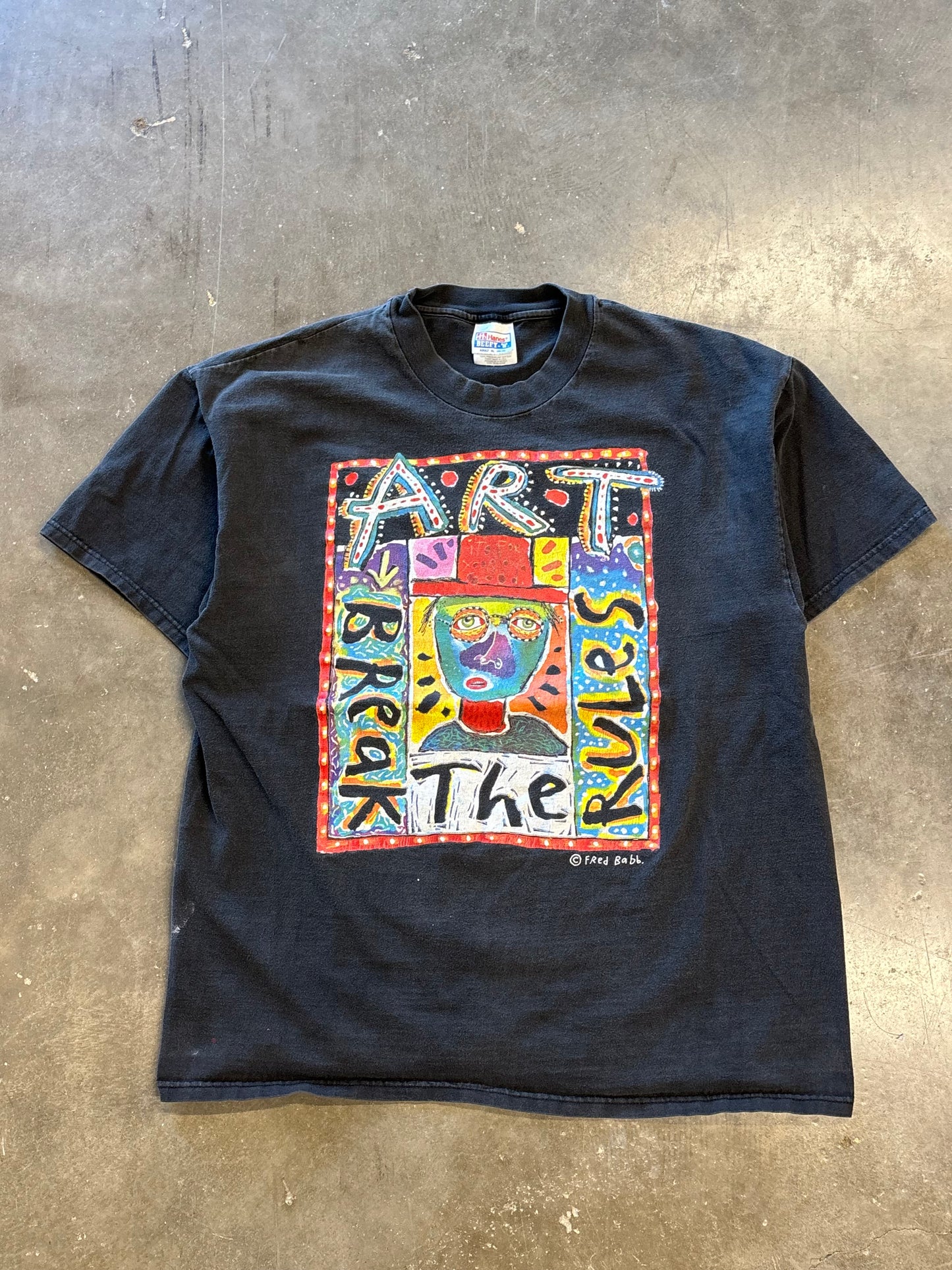 Vintage Fred Babb Art shirt size xl