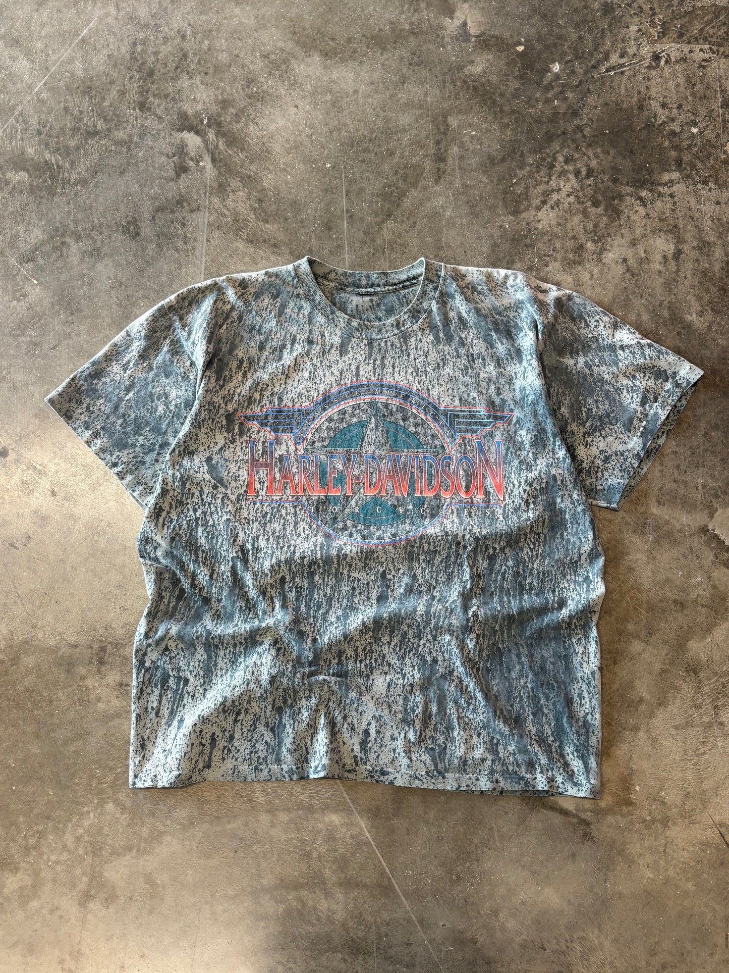 Vintage Harley marble dyed shirt size extra large