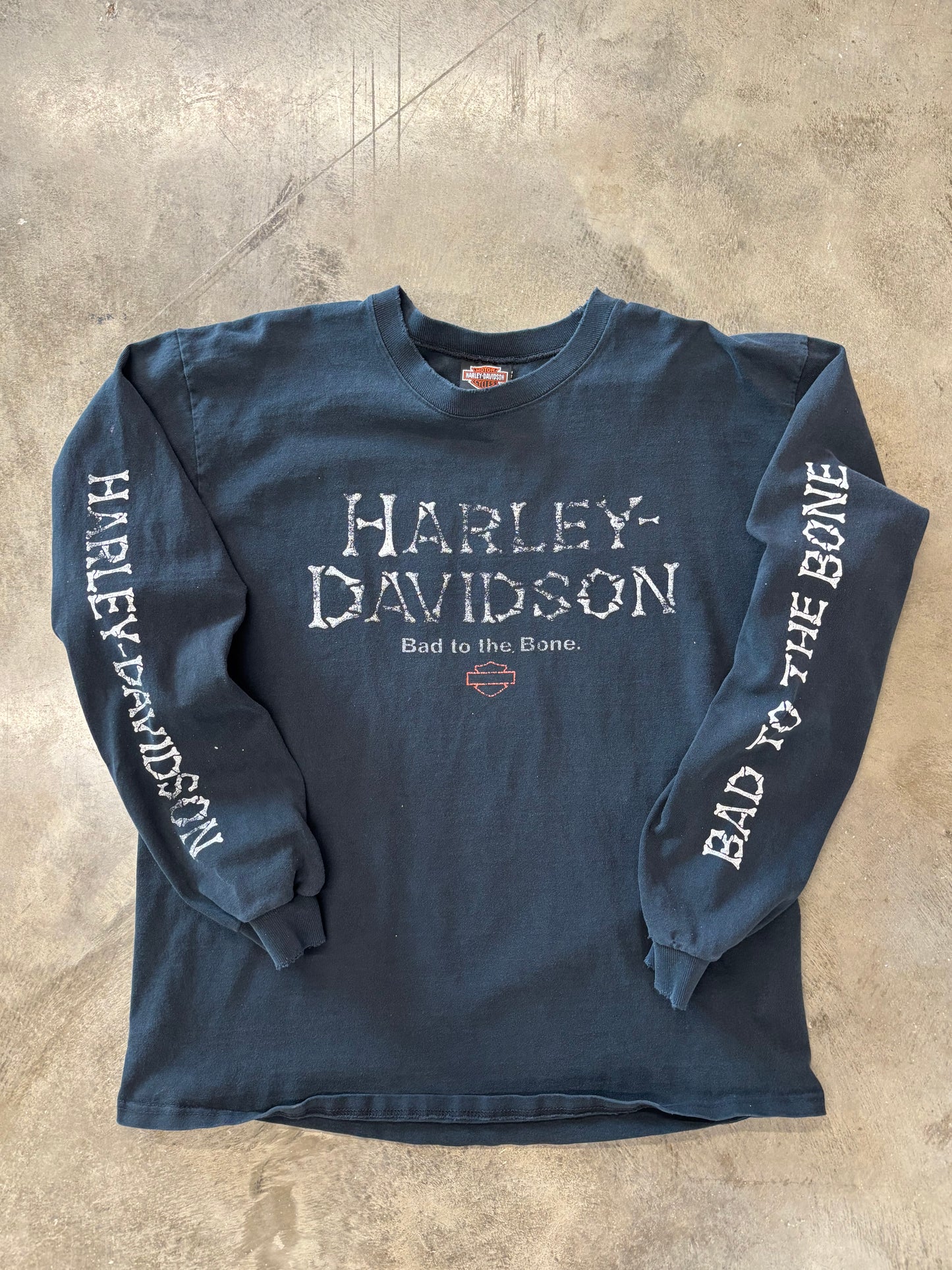 Vintage Harley Davidson Bad to the bone long sleeve size large