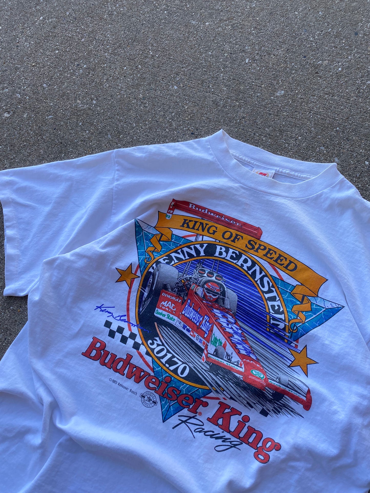 Vintage 1992 King Of Speed Budweiser shirt Size XL