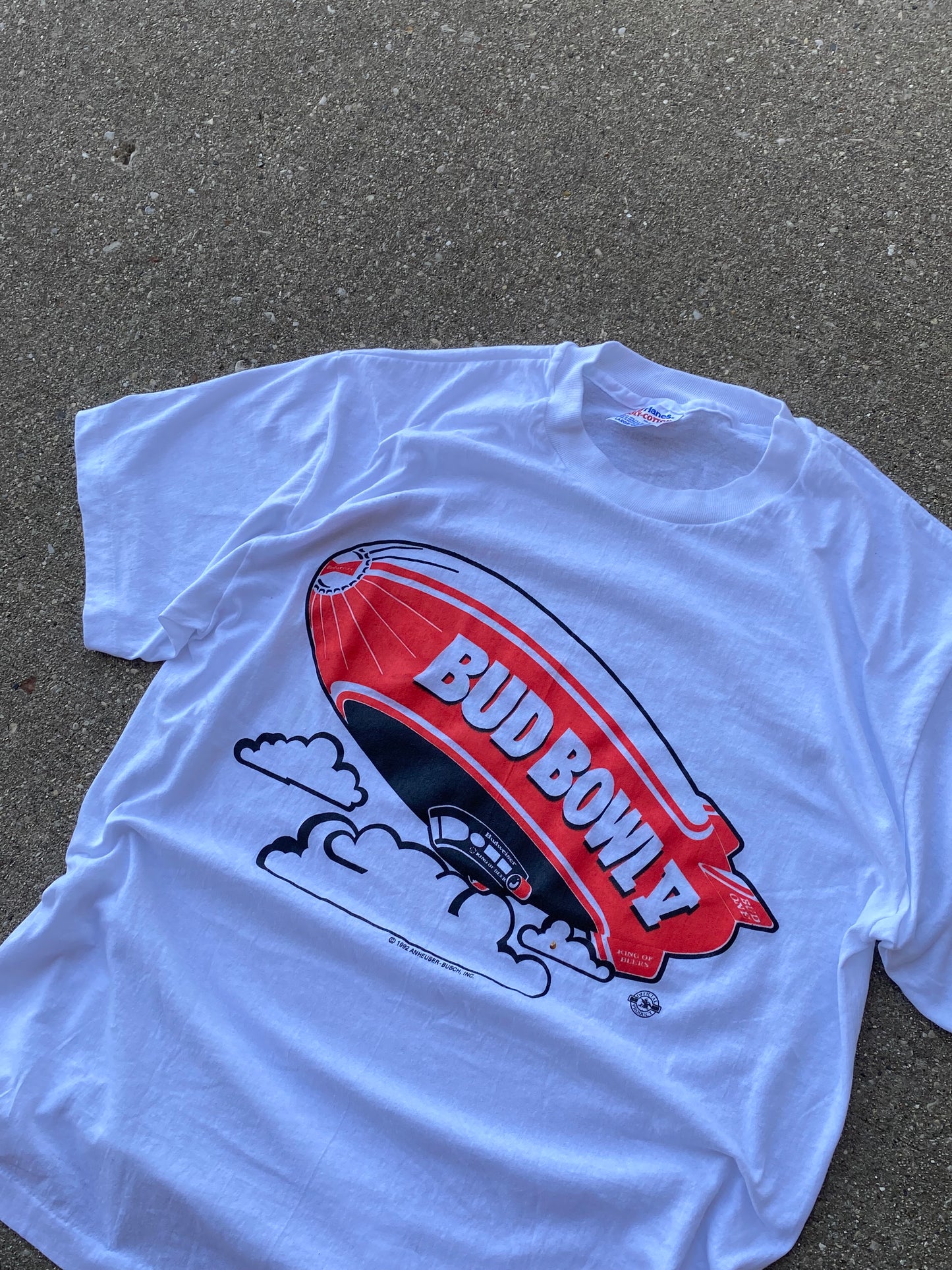 Vintage Budweiser bud bowl Shirt size Large