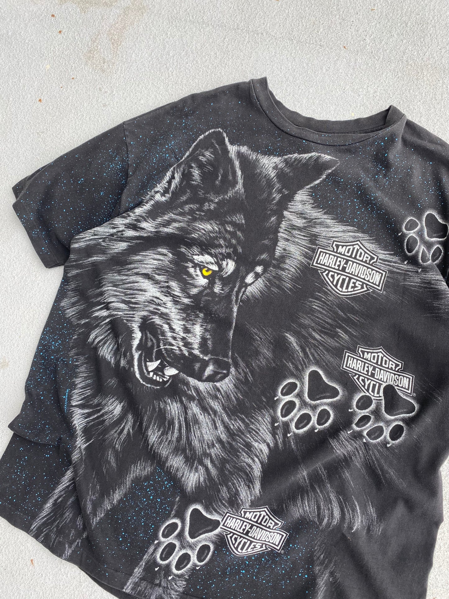 Vintage 90’s Harley Davidson Wolf Shirt Size XL