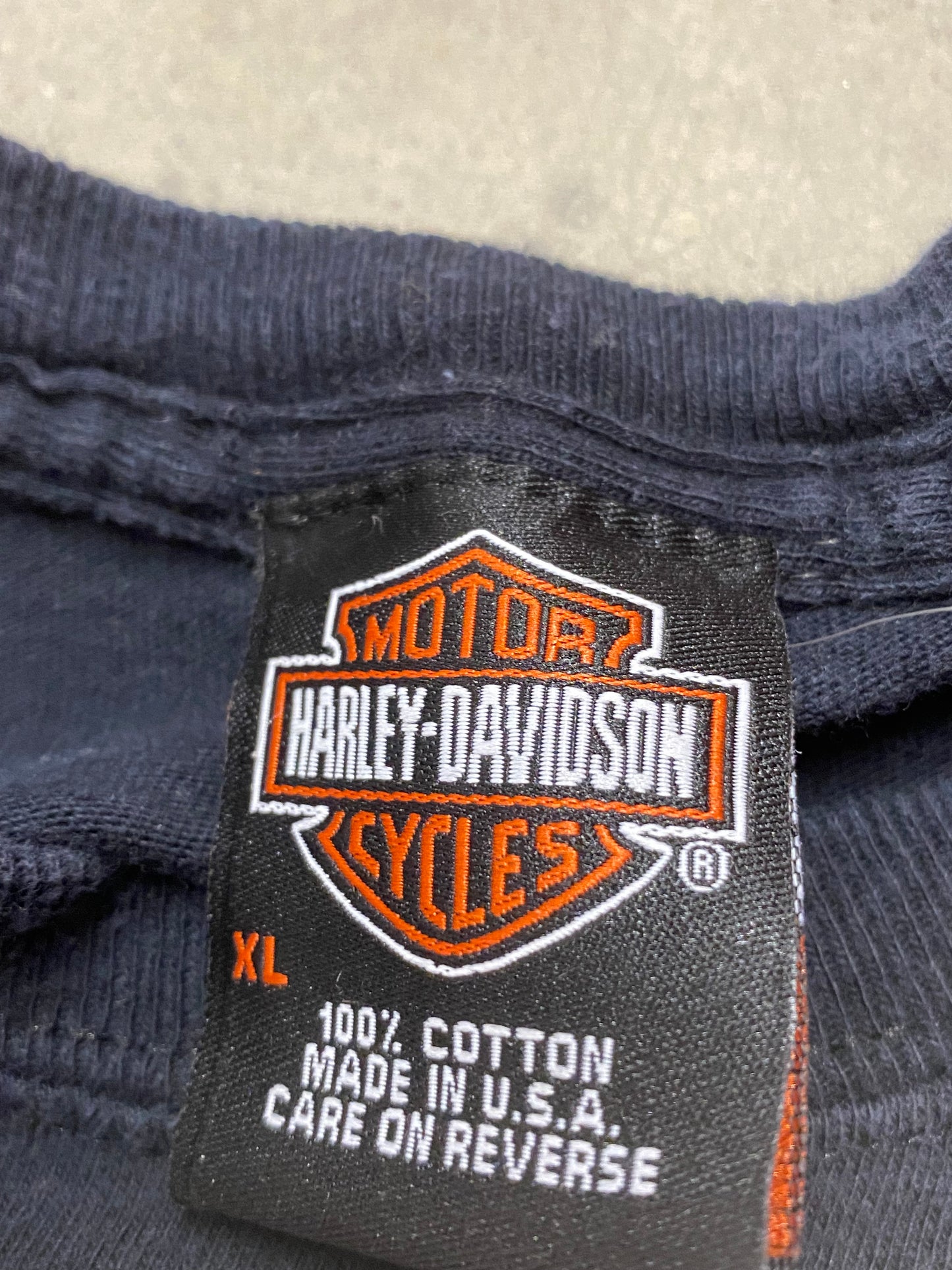 Vintage Harley Davidson Flaming dice long sleeve size extra large