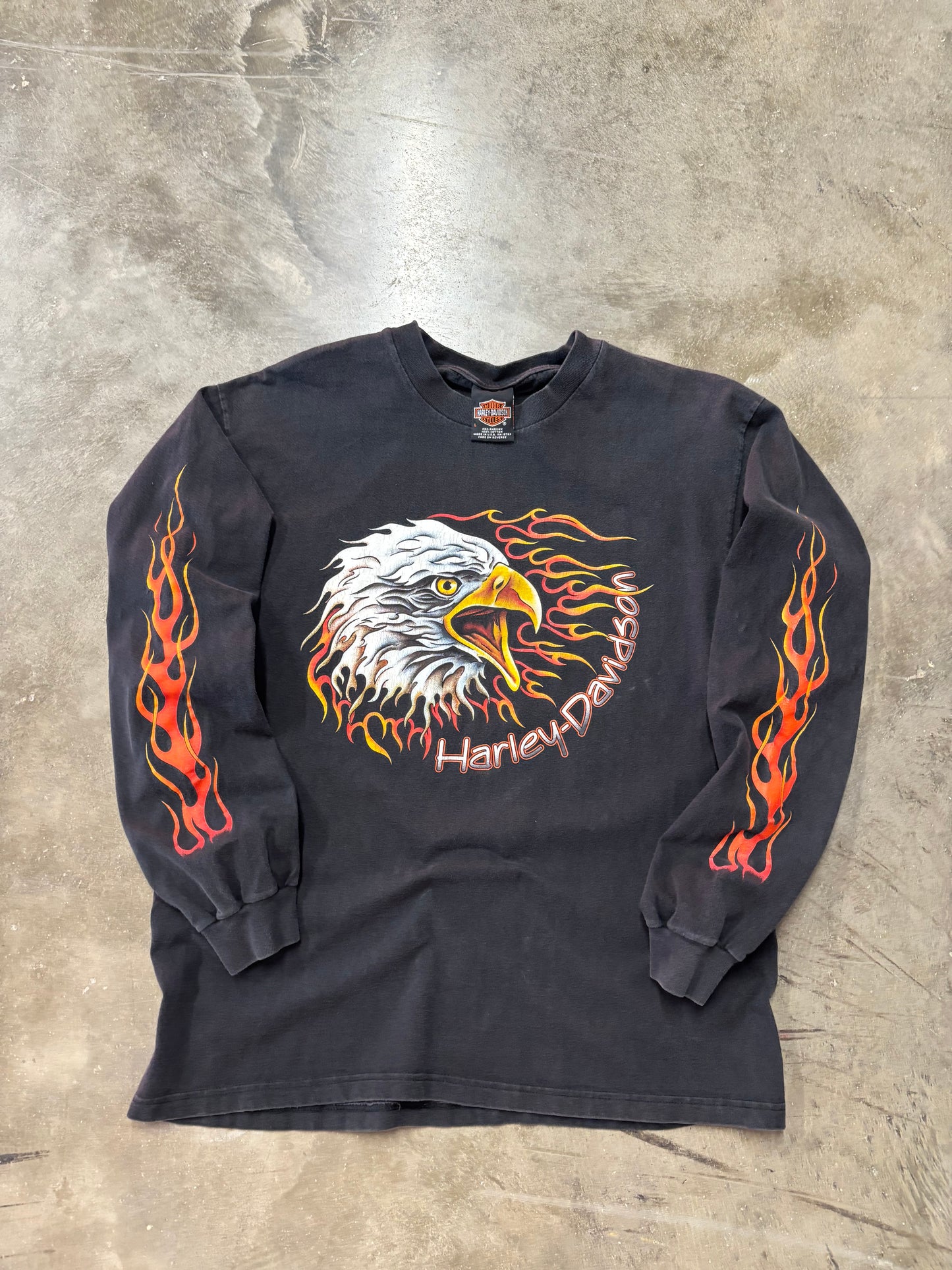 Vintage Harley Davidson Screaming Eagle Long sleeve size large