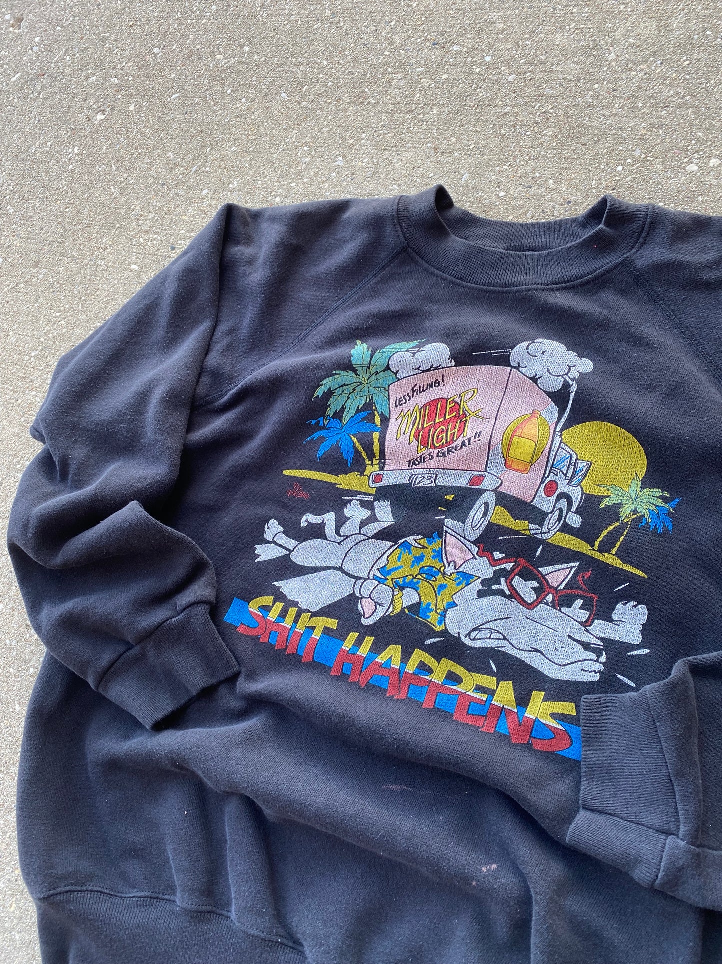 Vintage Spuds Mackenzie parody sweatshirt size large