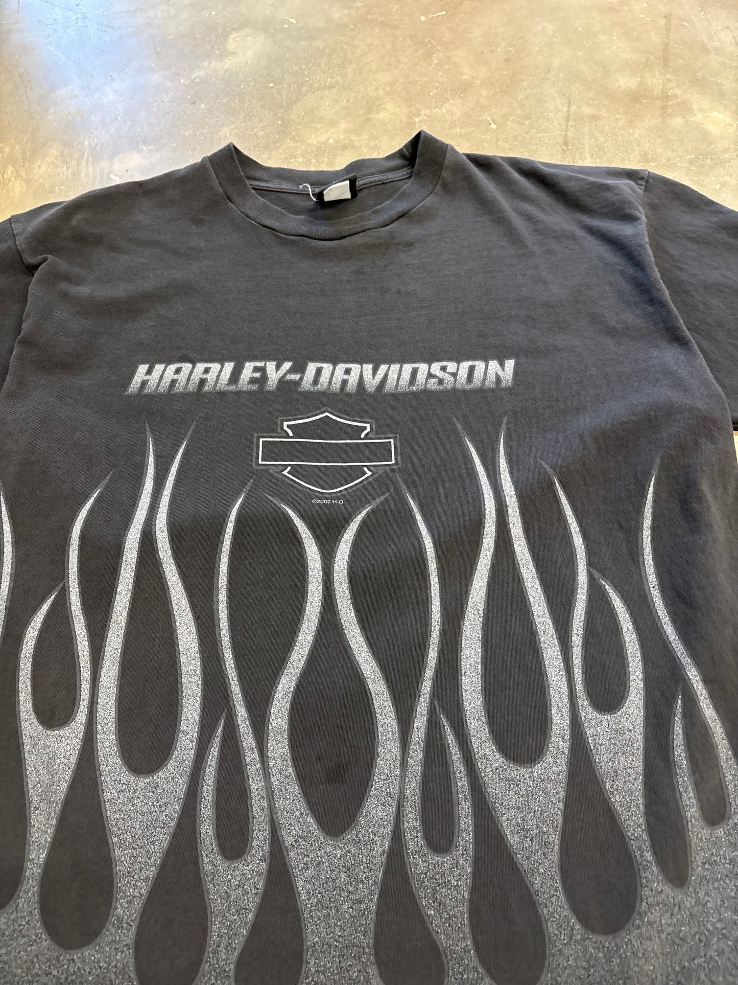 Vintage Harley Davidson Chrome rising flame shirt size xxl