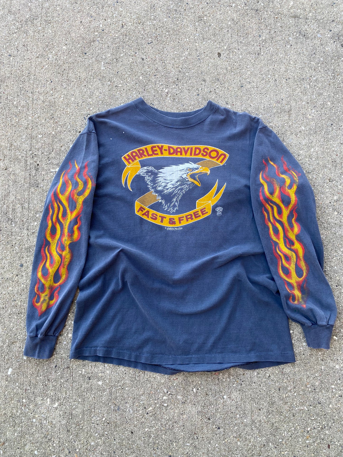 Vintage Early 80’s Harley Davidson Screaming Eagle long sleeve shirt fits large