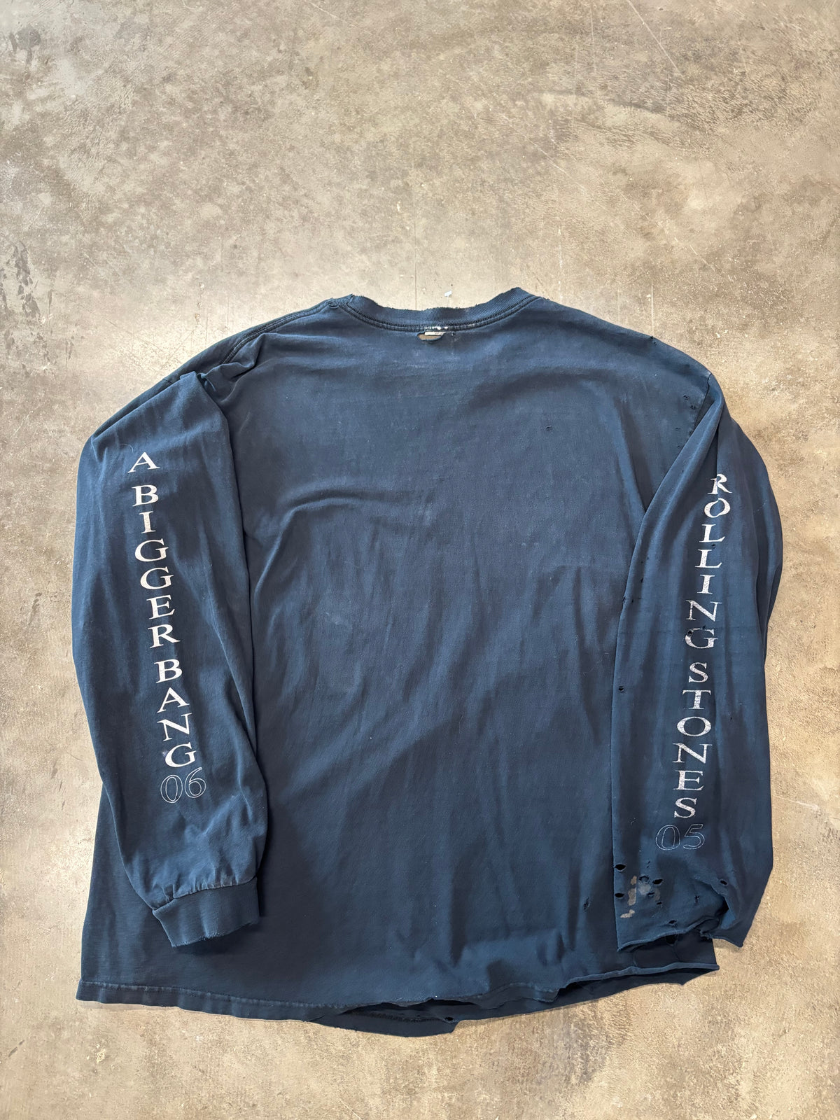 Vintage Thrashed and Destroyed Rolling Stones long sleeve size xxl