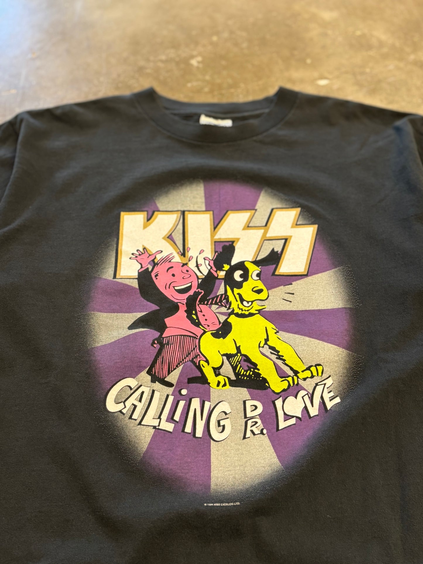Vintage Kiss Calling Dr. Love shirt size xl
