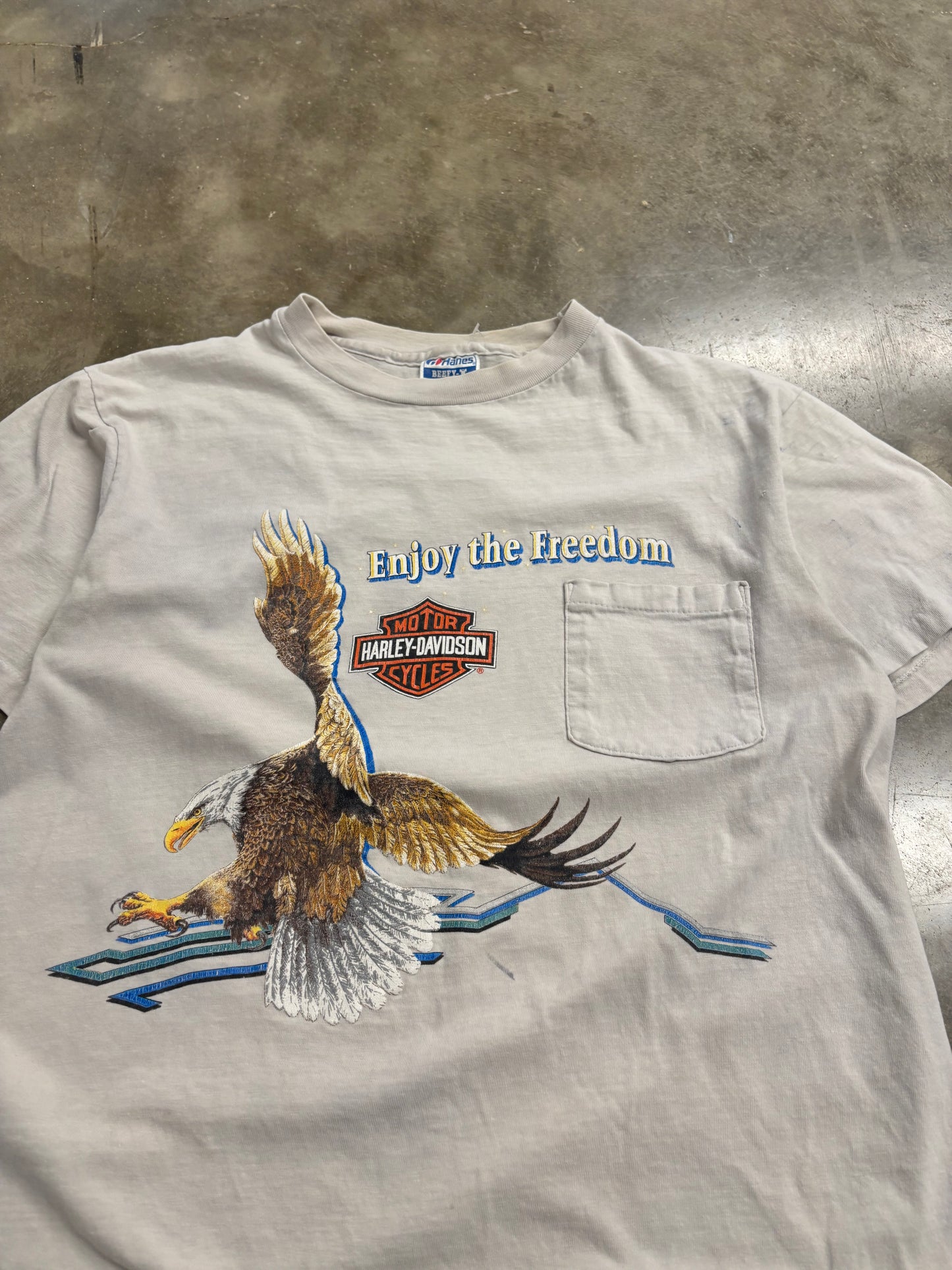Vintage 80’s Harley Davidson Enjoy the freedom shirt size large