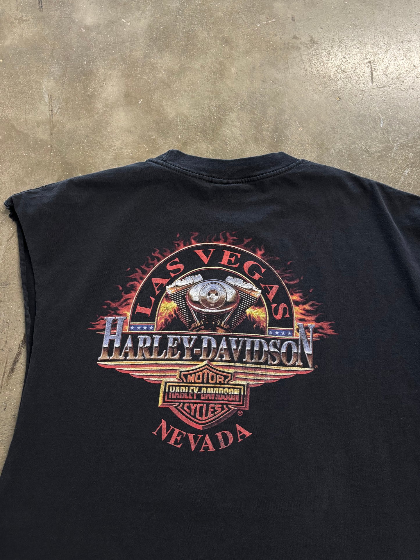 Vintage Harley Davidson chopped cut off shirt size xxl
