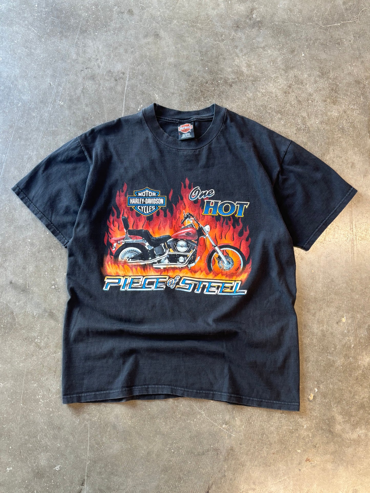 Vintage Harley Davidson One hot piece of steel shirt size large