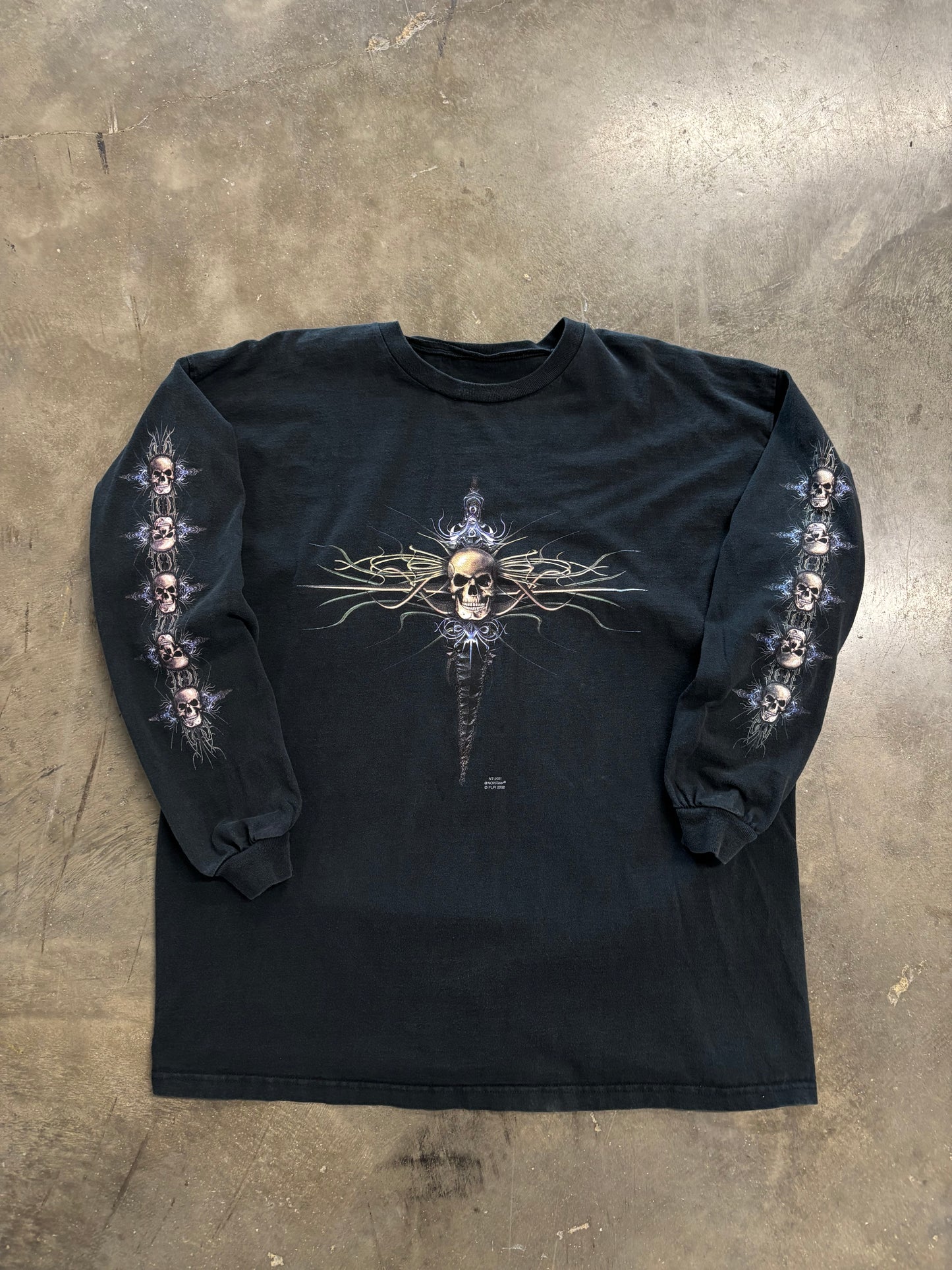 Vintage Skull long sleeve size xl