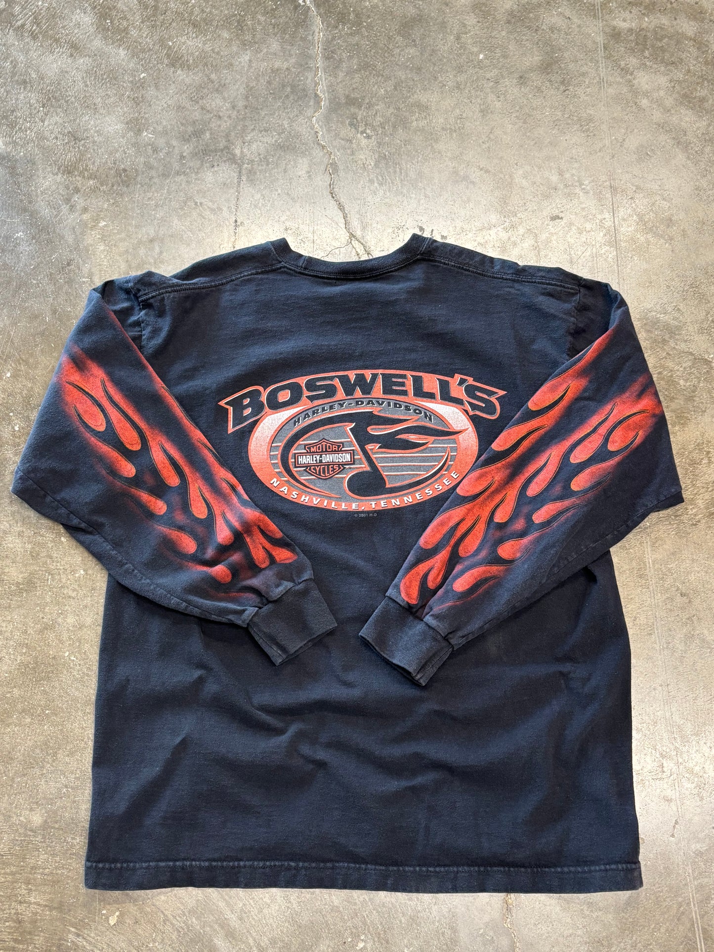 Vintage Harley Davidson inferno long sleeve size xl