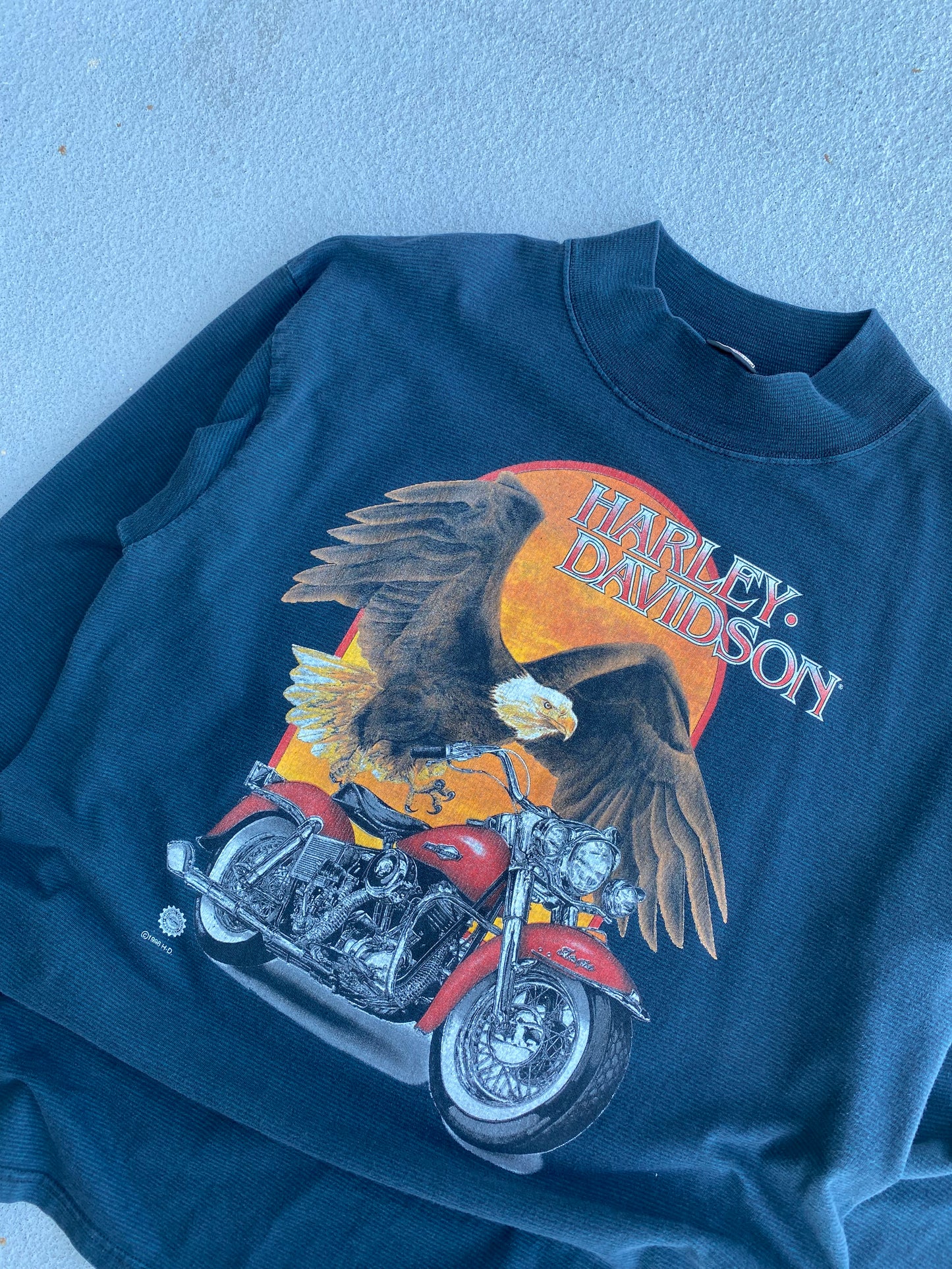Vintage Soaring Eagle Mock neck long sleeve size large