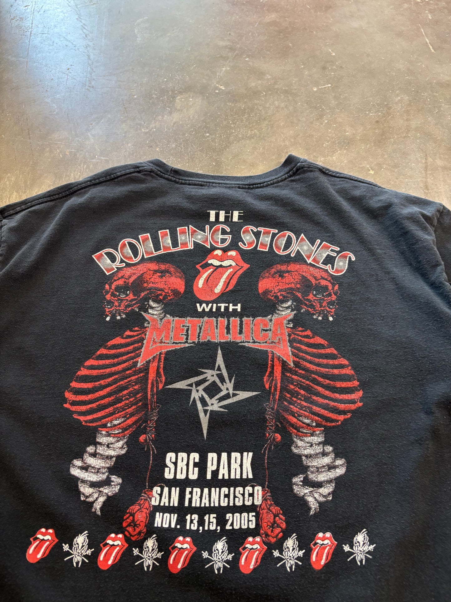 Vintage Rolling Stones Metallica shirt size XL