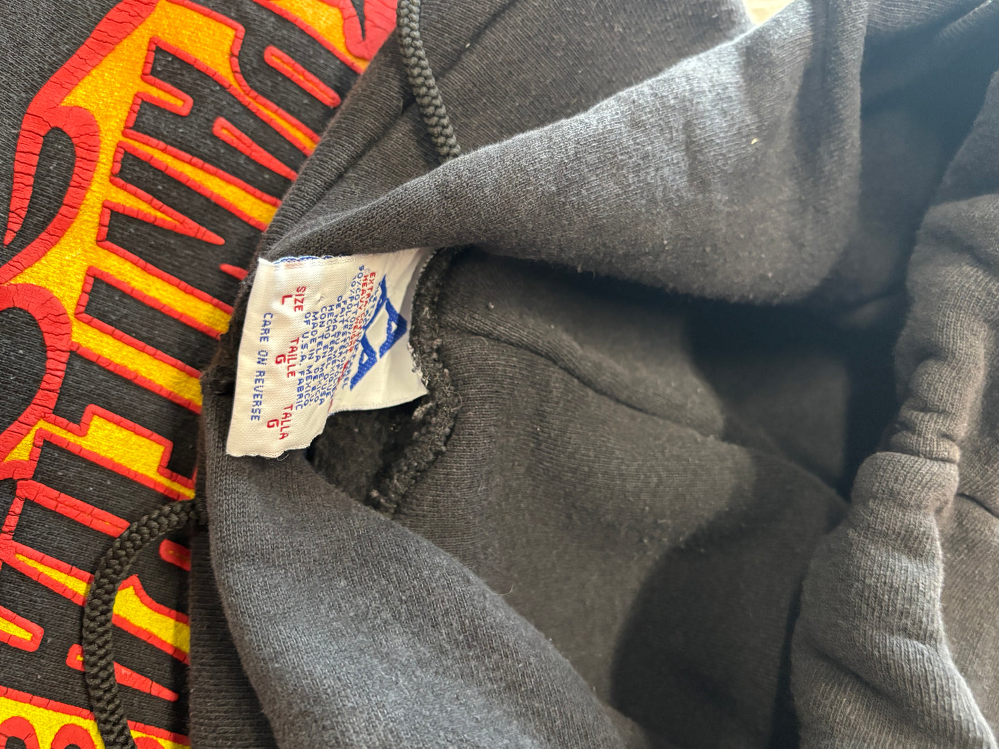 Vintage Pantera flame hoodie size large