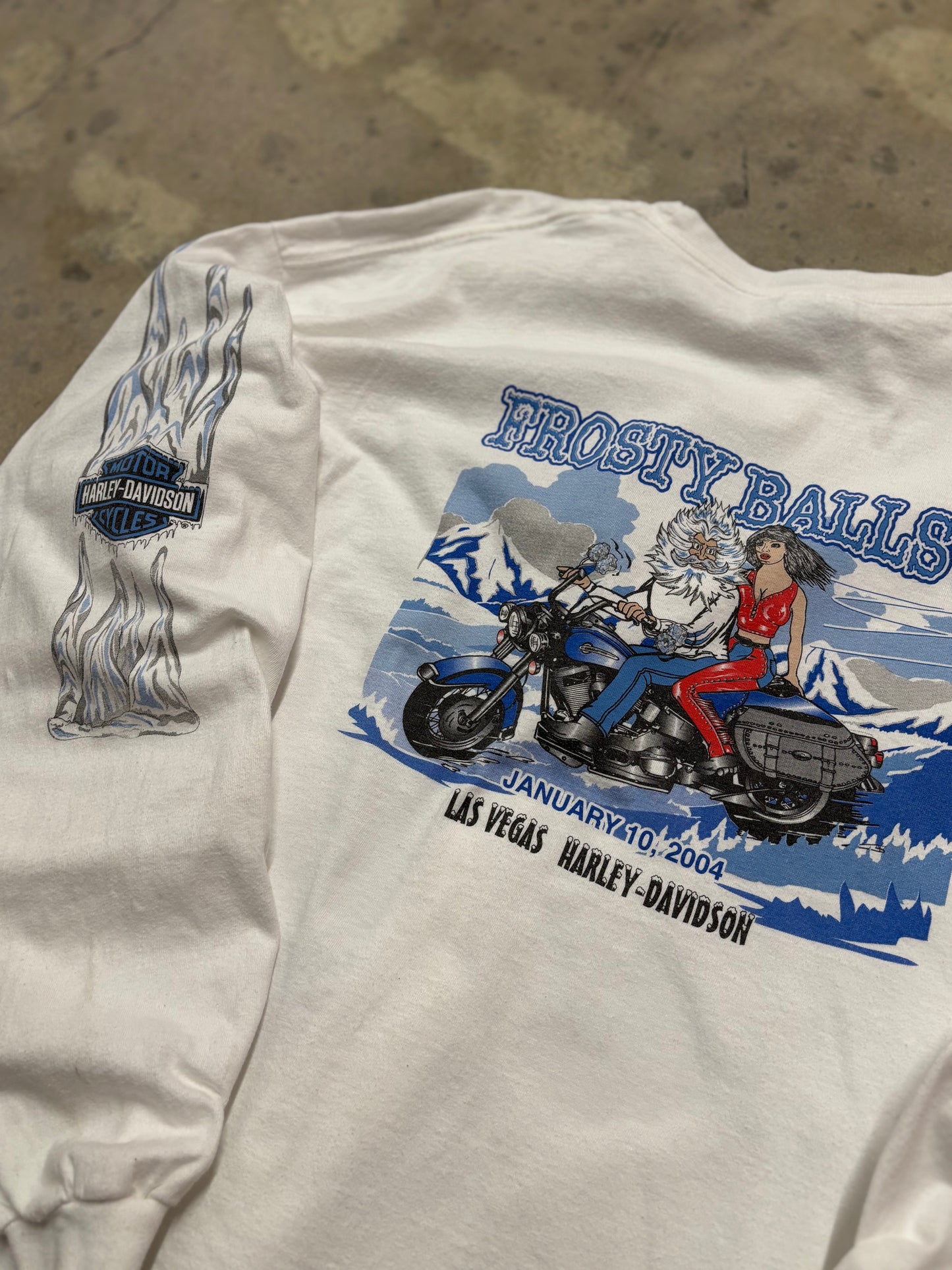 Vintage Harley Davidson Frosty balls shirt size xxl long sleeve