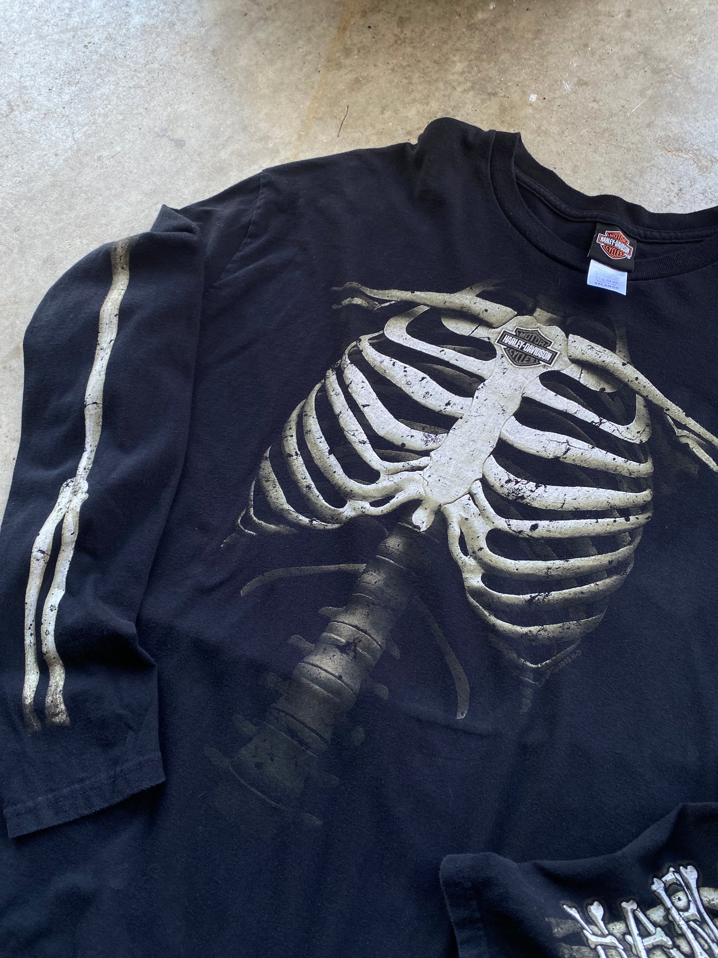 Harley Davidson Skeleton Long sleeve shirt size XXXL