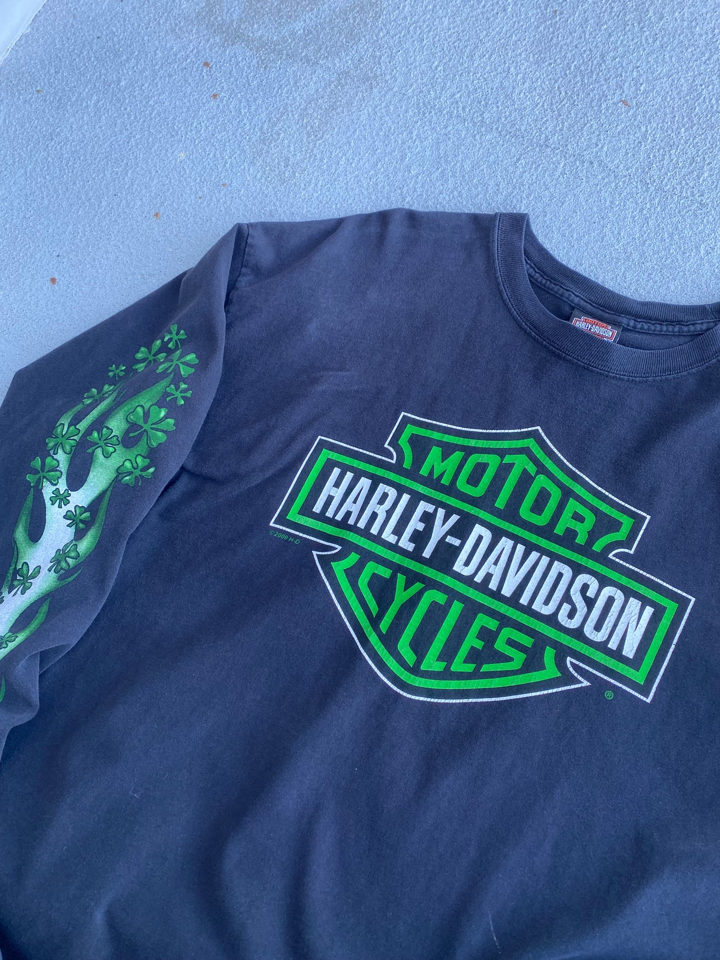 Harley Davidson shamrock long sleeve shirt size XXL