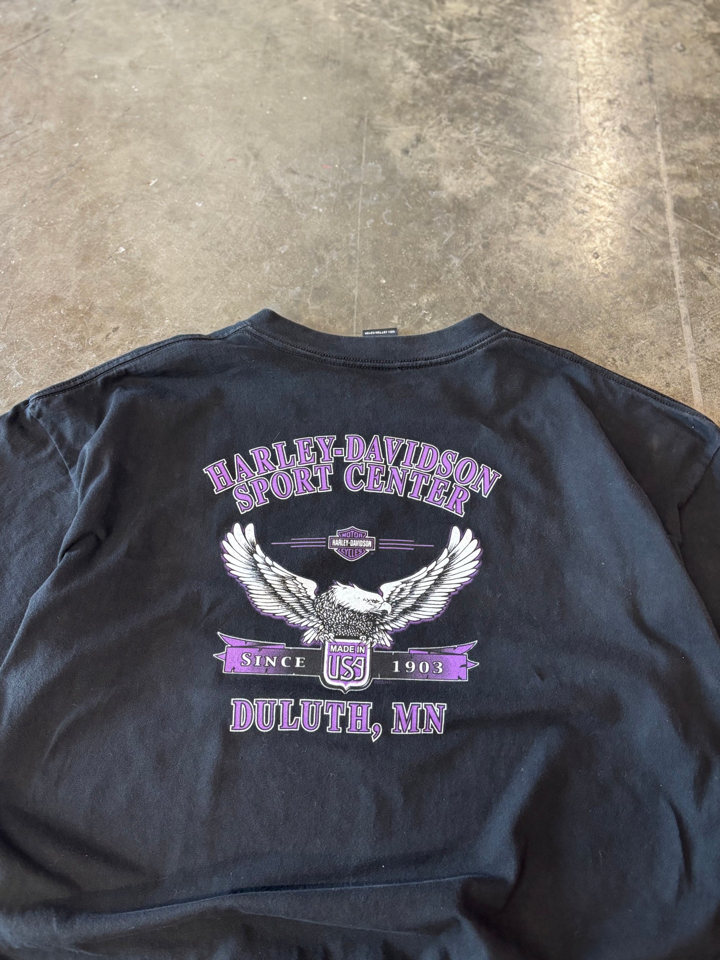Vintage Harley Davidson purple Eagle shirt size xxl