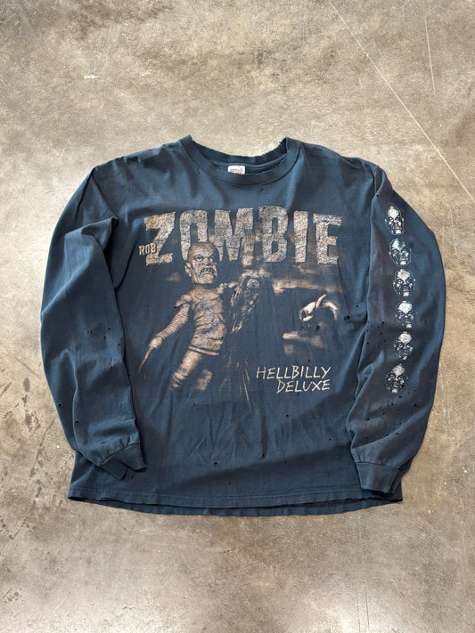 Vintage Rob Zombie thrashed long sleeve size large