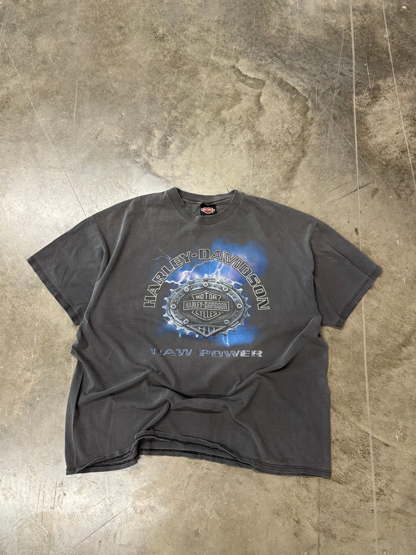 Vintage Harley Davidson Raw power shirt size xxxl faderrrrrrr