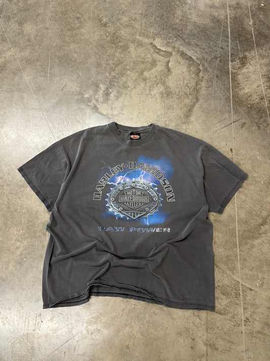 Vintage Harley Davidson Raw power shirt size xxxl faderrrrrrr