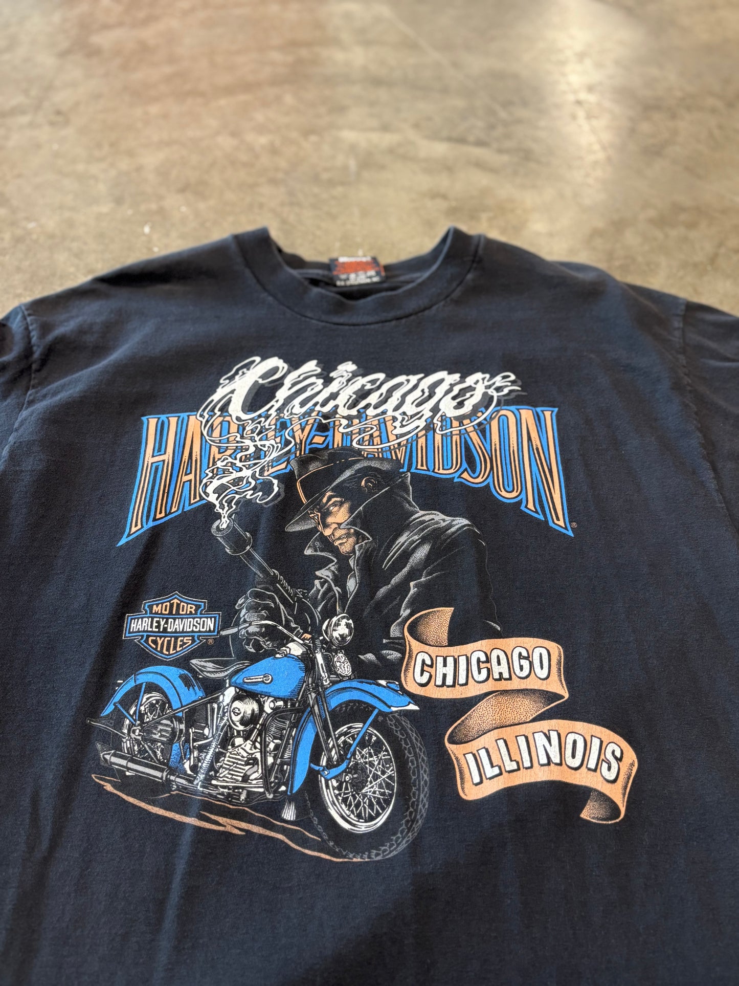 Vintage Harley Davidson Chicago Gangster shirt size XL