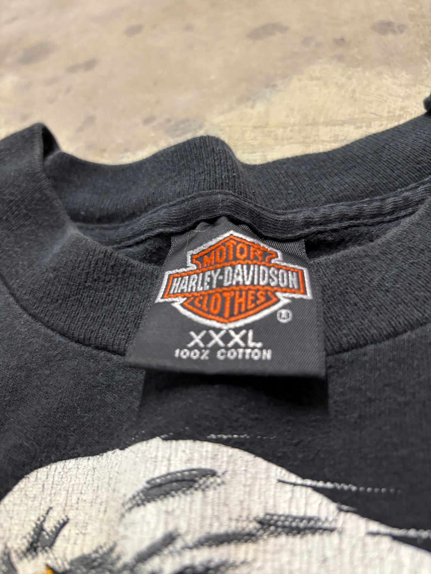 Vintage Harley Davidson Eagle AOP shirt size XXXL