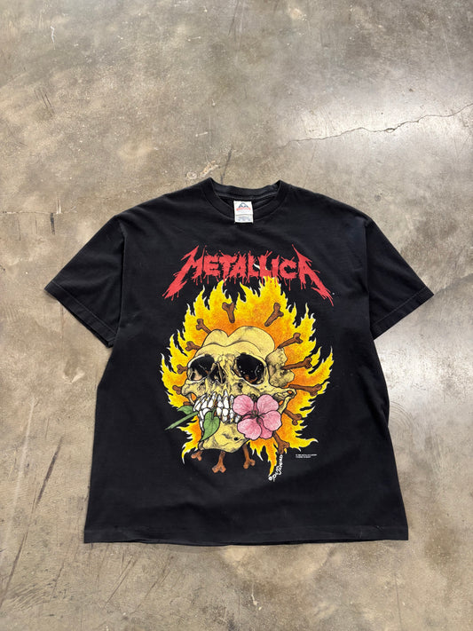 Vintage Metallica Pushead Flower shirt size xl