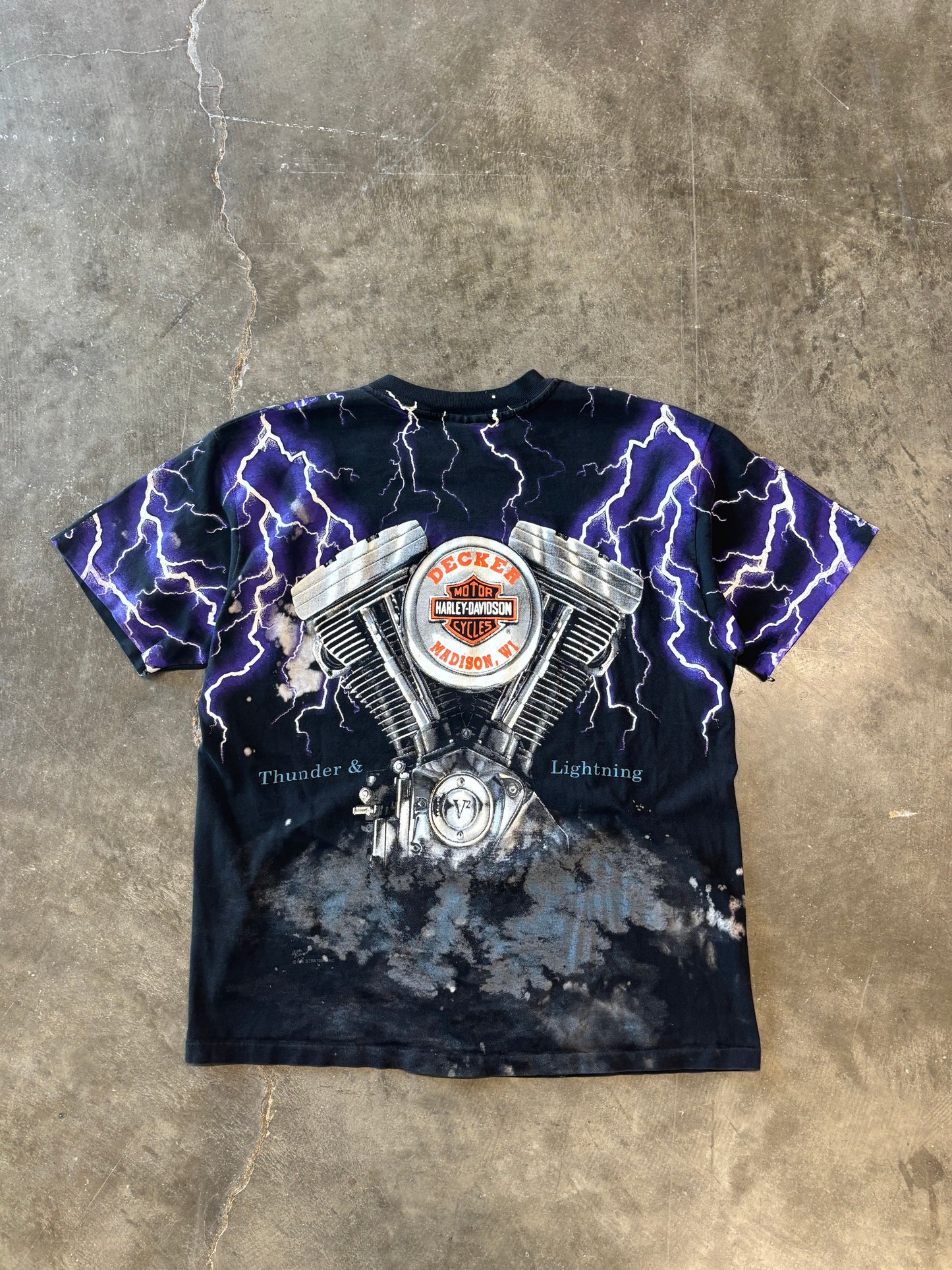 Vintage Harley Davidson purple Lightning