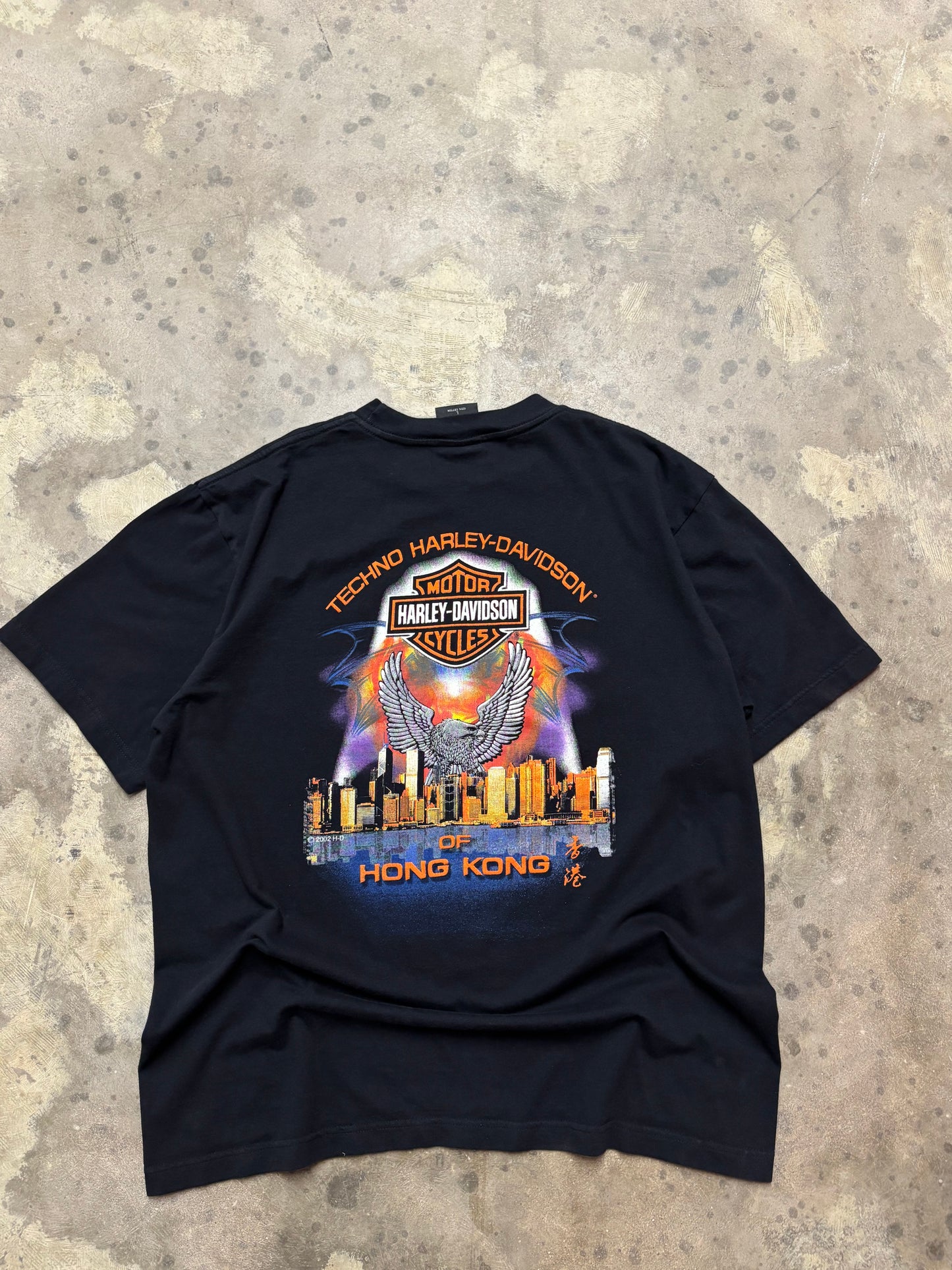 Vintage Harley Davidson Lightning Stack shirt large