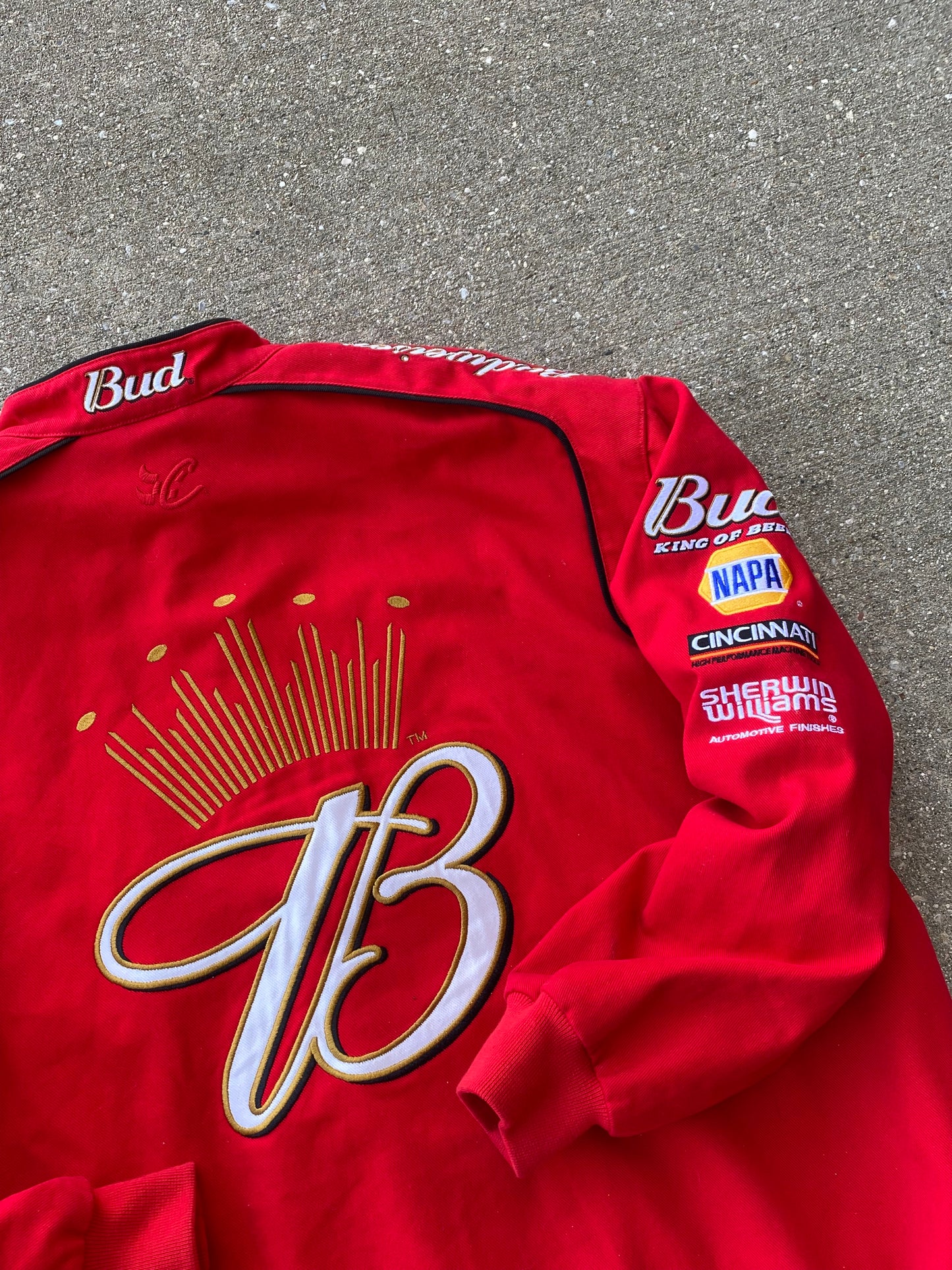 Vintage Budweiser Nascar Jacket Size XL