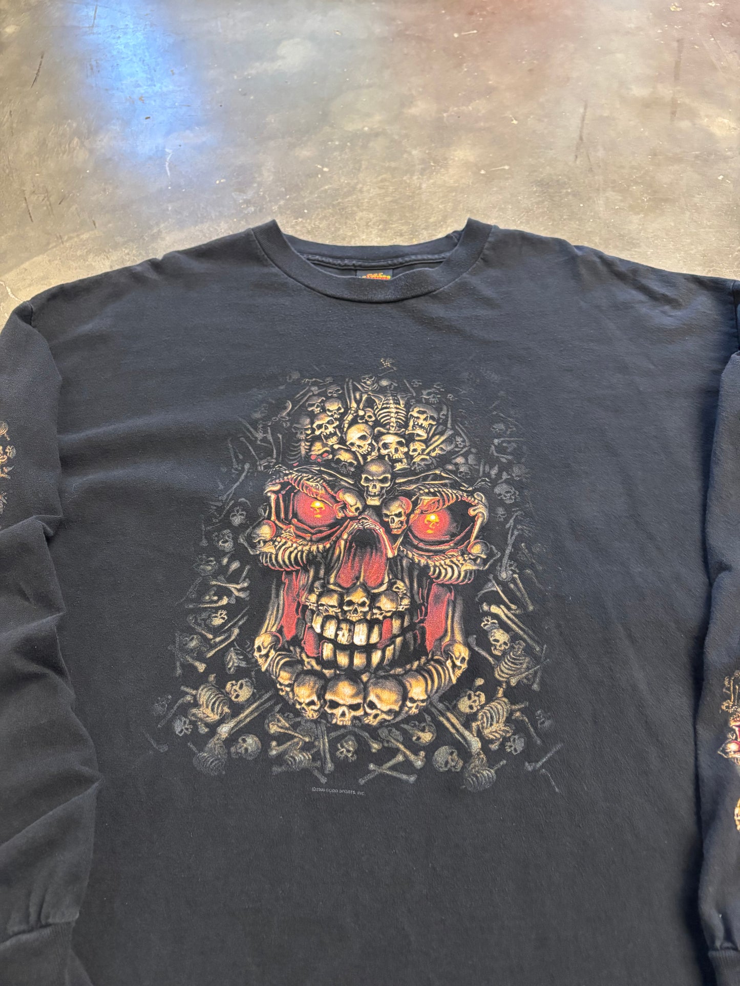 Hot Leathers Skull long sleeve shir size xxl